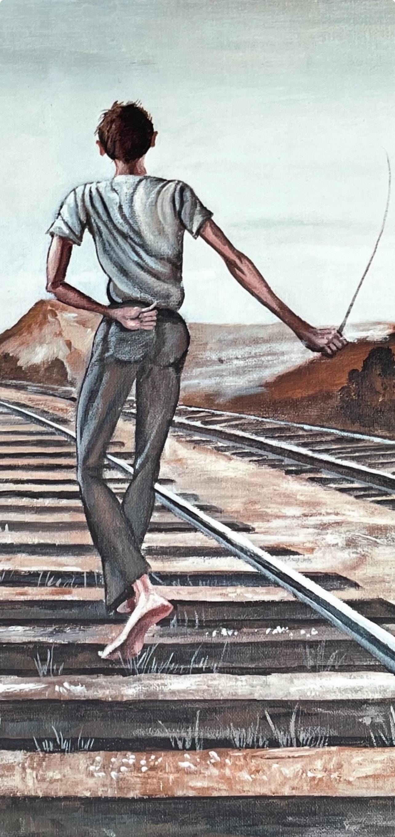 Ernie Barnes, Destination Unknown, Lithograph