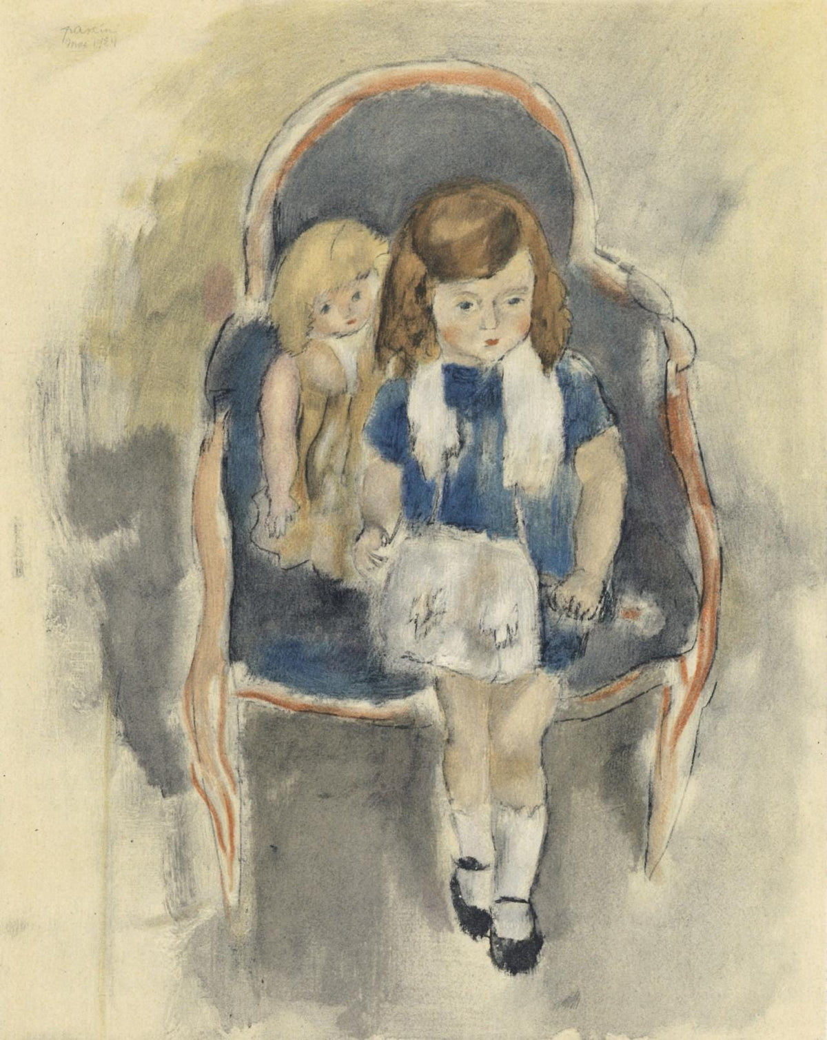 Lithograph - Jules Pascin - Jeanie Warnod - Pascin