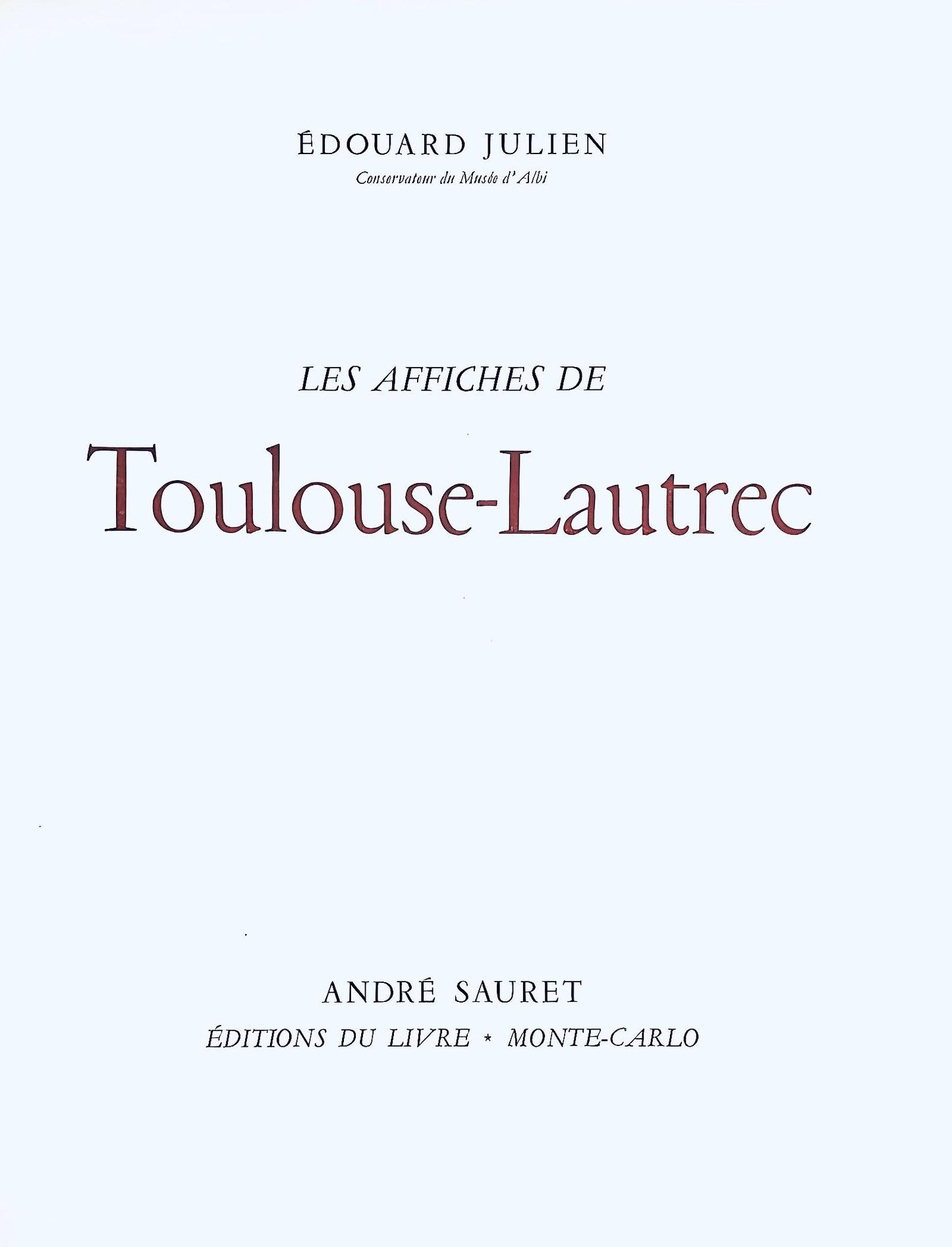 Henri De Toulouse-Lautrec, Le Matin, Les Affiches De Toulouse-Lautrec, Lithograph