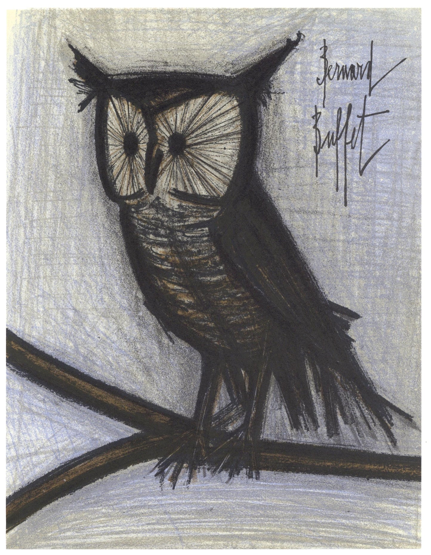 Bernard Buffet, Le Petit Hibou, Lithographs 1952-1966, Lithograph