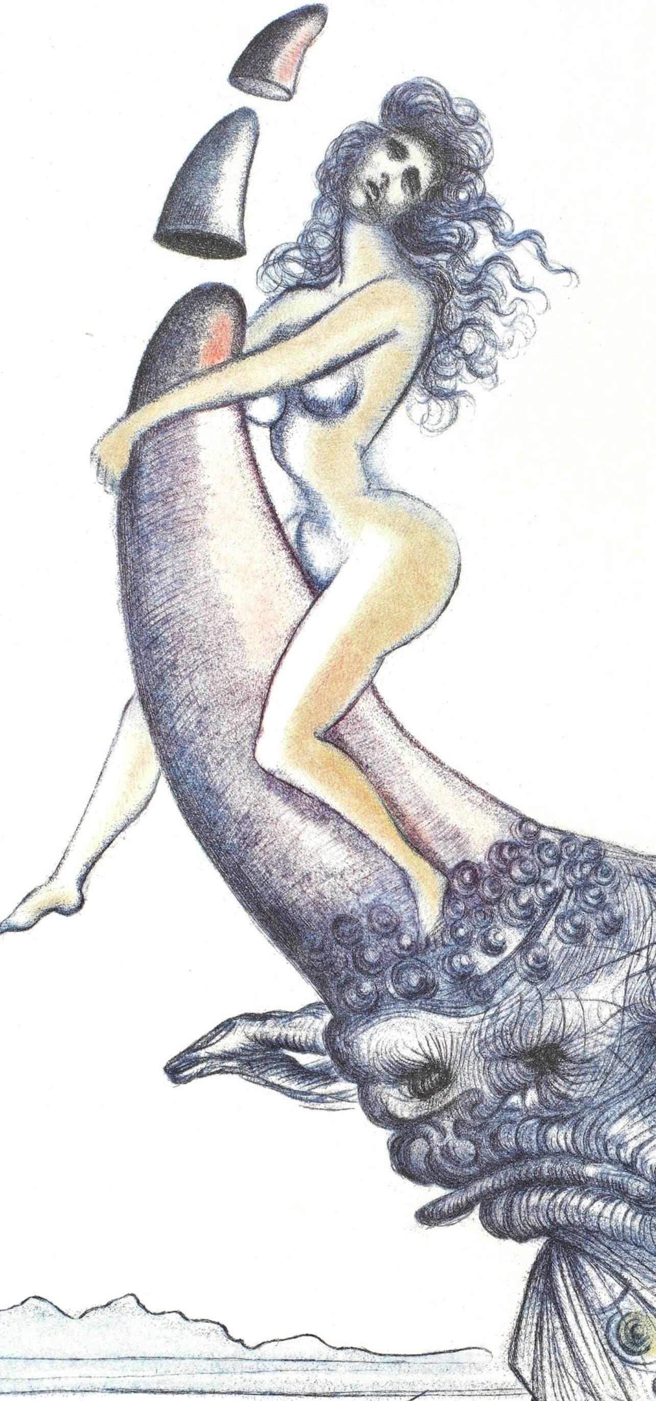 Salvador Dal, Composition (Field 67-4; M/L 174-187), Dal Illustre Casanova, Etching