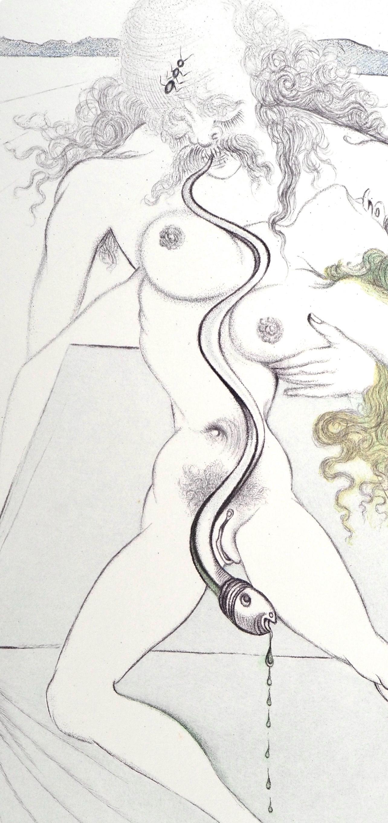 Salvador Dal, Composition (Field 67-4; M/L 174-187), Dal Illustre Casanova, Etching