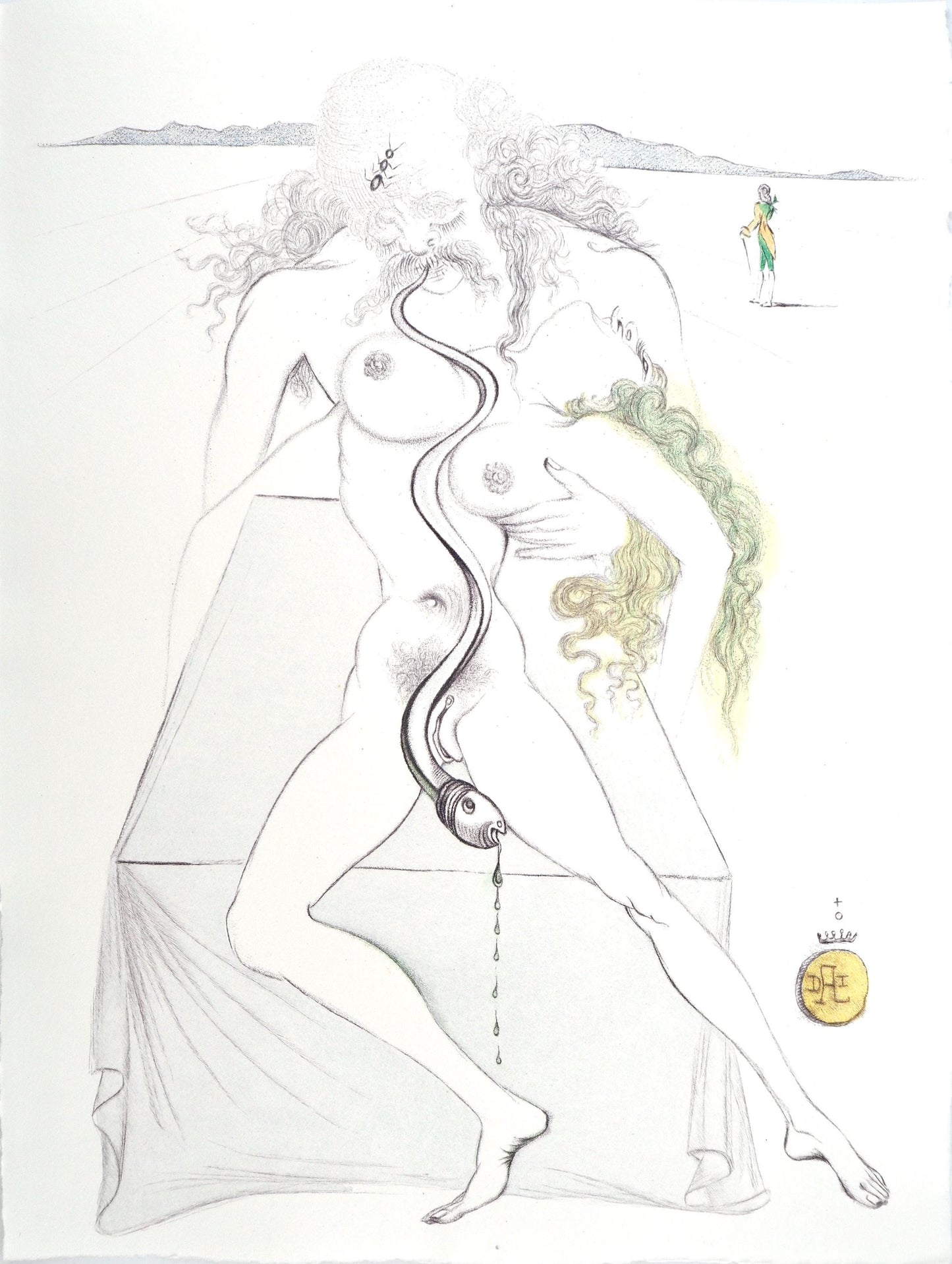 Salvador Dal, Composition (Field 67-4; M/L 174-187), Dal Illustre Casanova, Etching