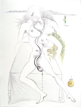 Salvador Dal, Composition (Field 67-4; M/L 174-187), Dal Illustre Casanova, Etching