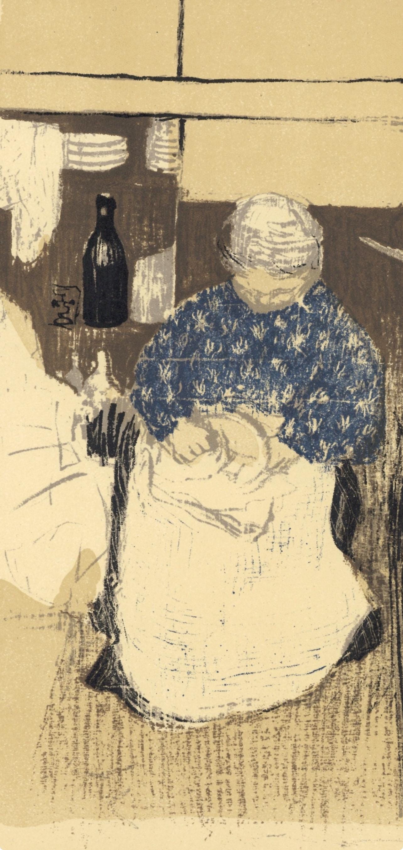 Douard Vuillard, La Cuisiniere, L'Uvre Grav De Vuillard, Lithograph