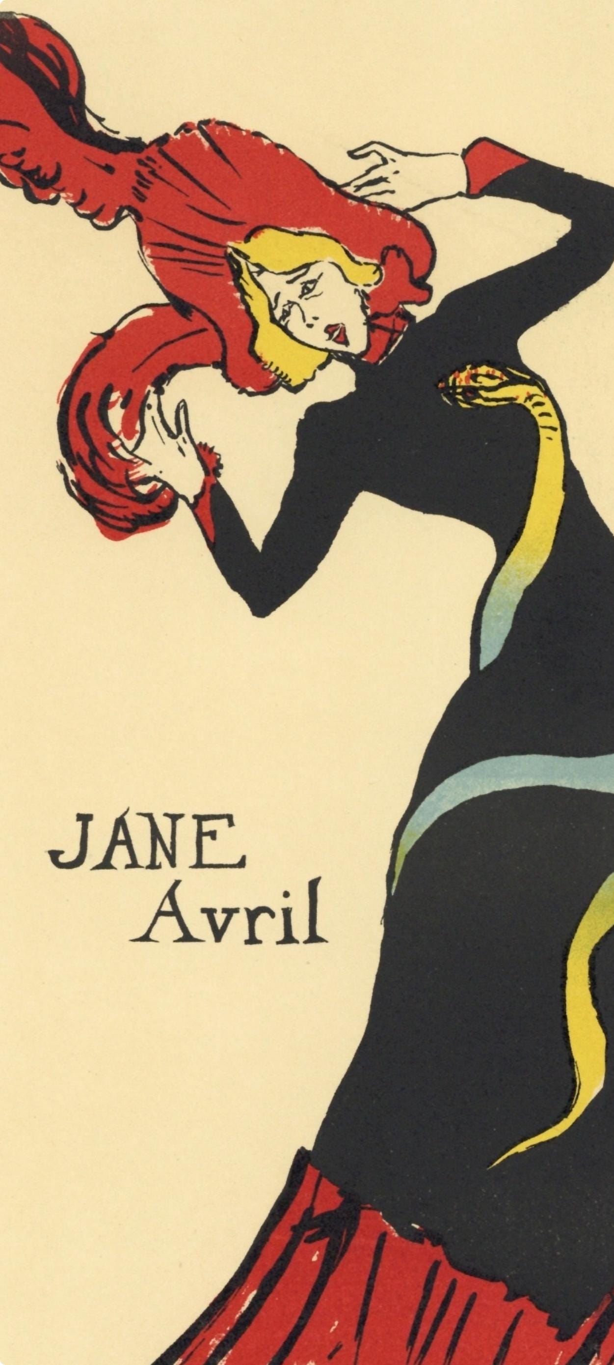 Henri De Toulouse-Lautrec, Jane Avril, Les Affiches De Toulouse-Lautrec, Lithograph