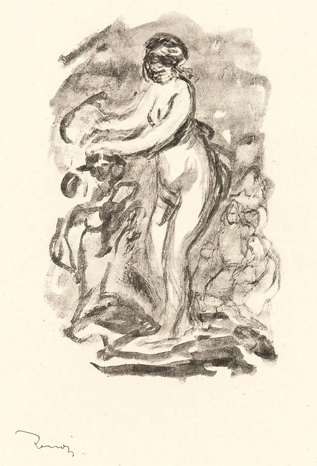 Pierre-Auguste Renoir, Femme Au Cep De Vigne, Les Lithographies De Renoir, Lithograph