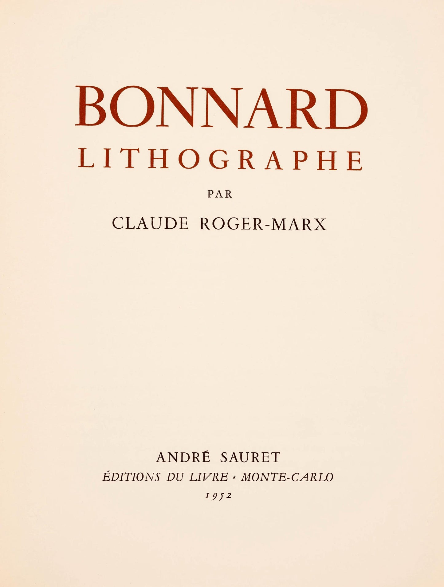 Pierre Bonnard, Au Thatre, Bonnard Lithographe, Lithograph