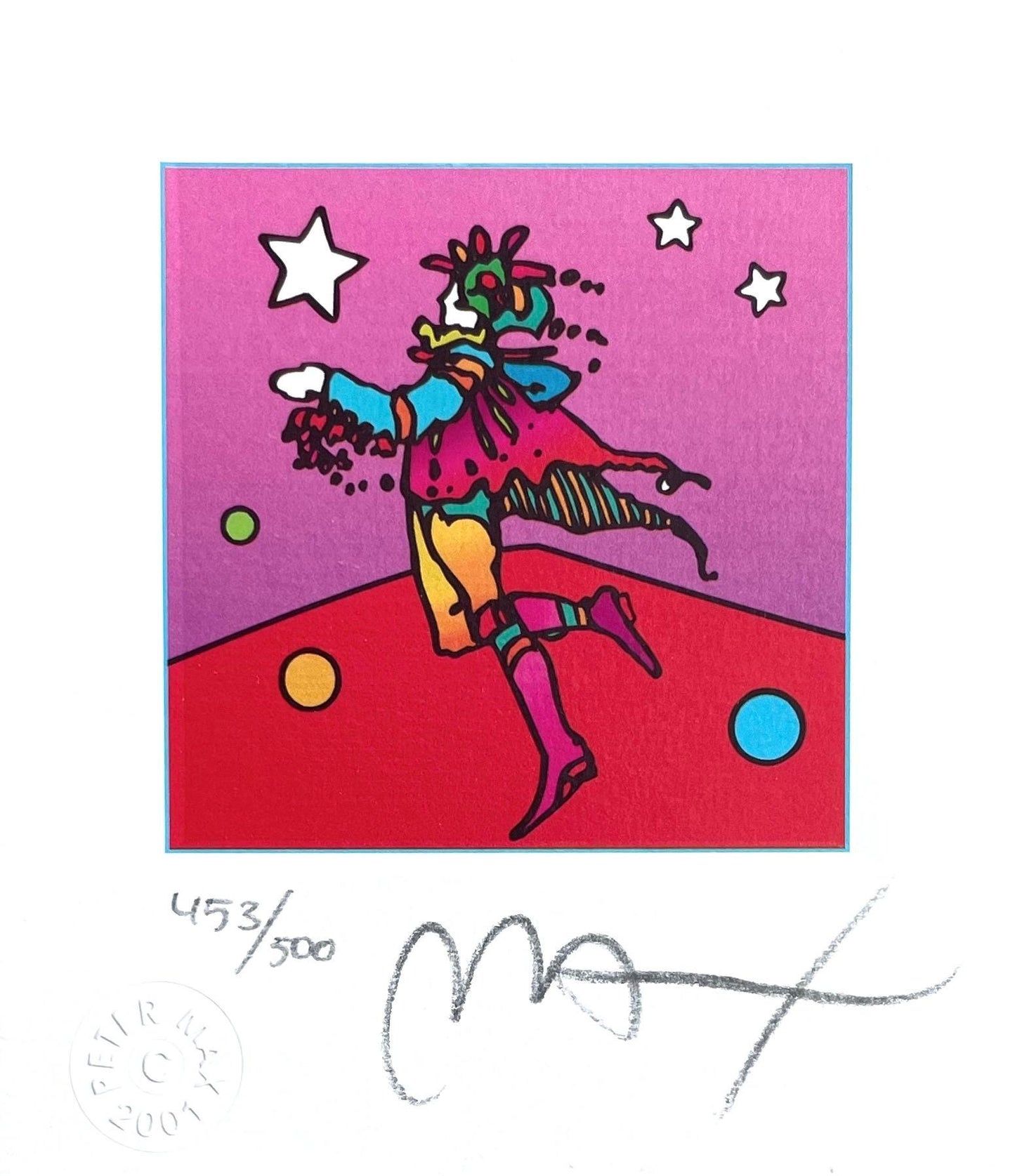 Peter Max, Star Catcher, Hand Signed, Official Lithograph