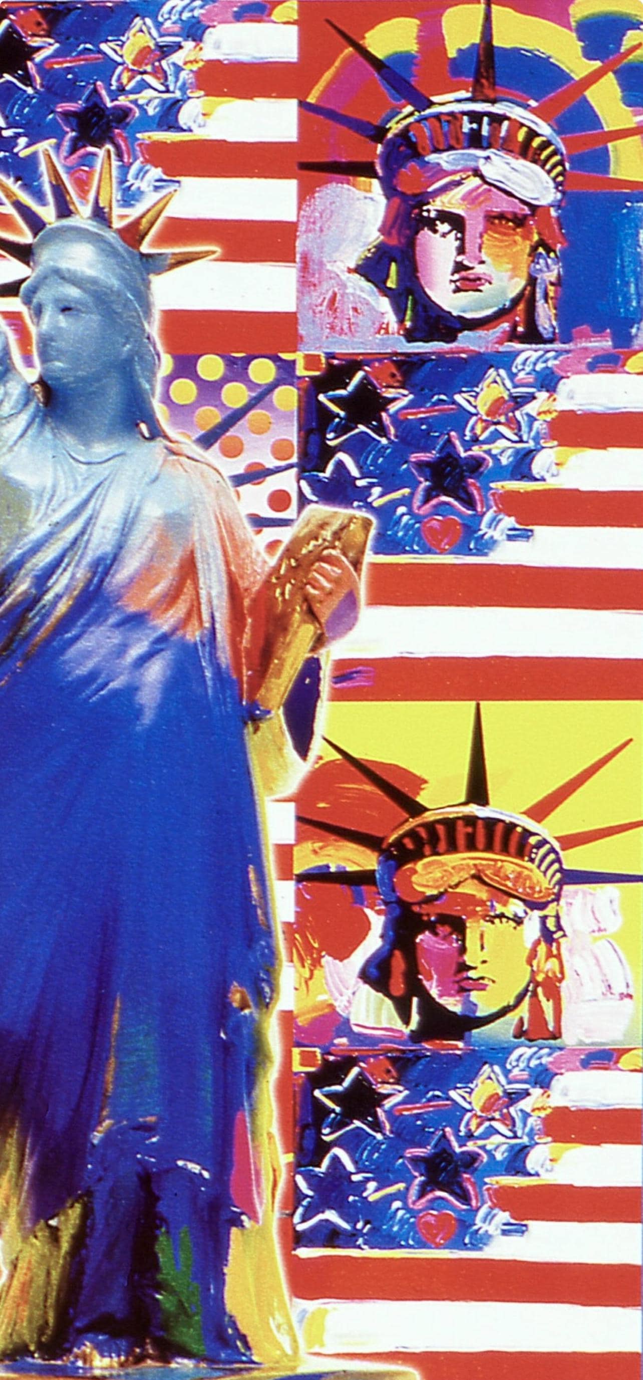 Peter Max, God Bless America, Hand Signed, Official Lithograph