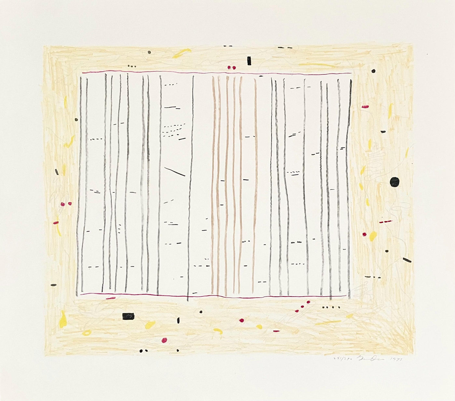 Gene Davis, Yellow Jack, Lithograph