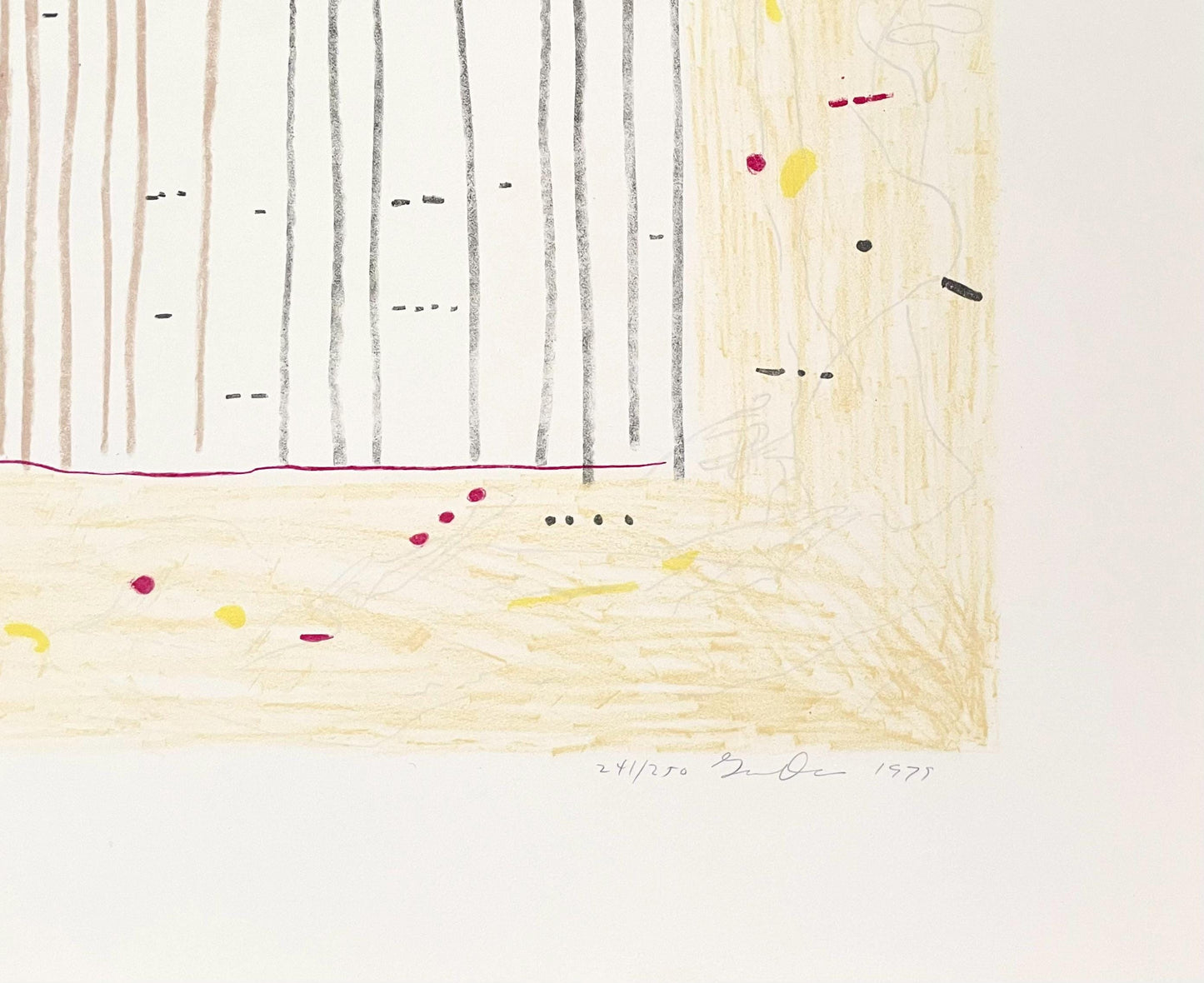 Gene Davis, Yellow Jack, Lithograph