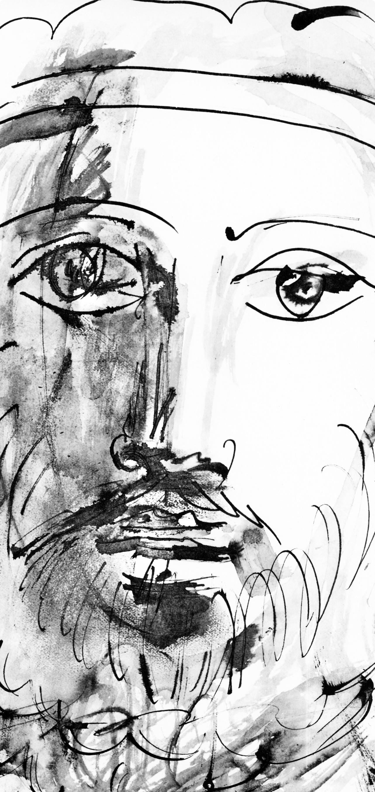 Pablo Picasso, Visage D'Homme Au Bandeau (Cramer 84; Johnson/Stein 77), 40 Dessins De Picasso En