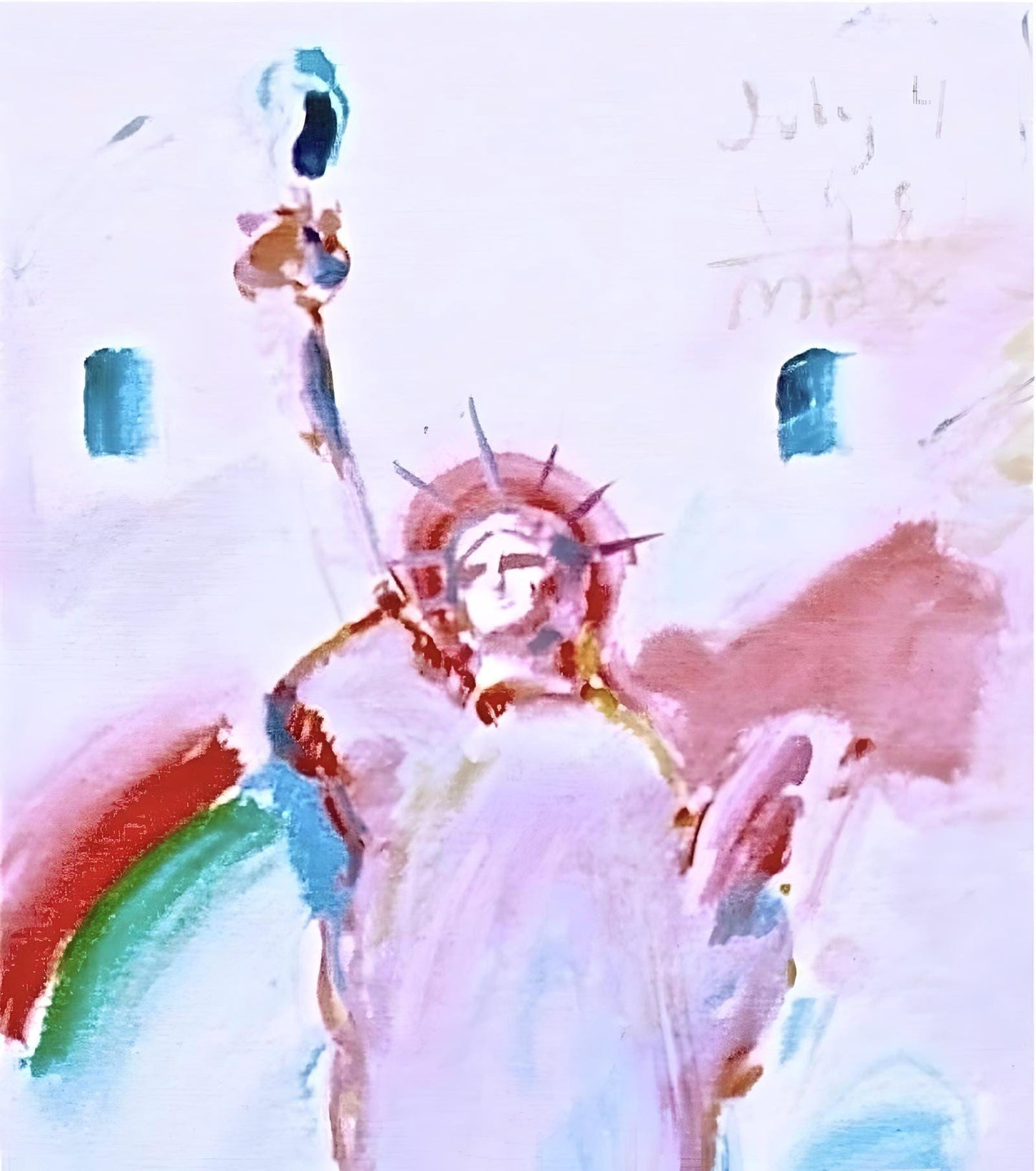 Peter Max, Statue Of Liberty Vii, Hand Signed, Official Lithograph