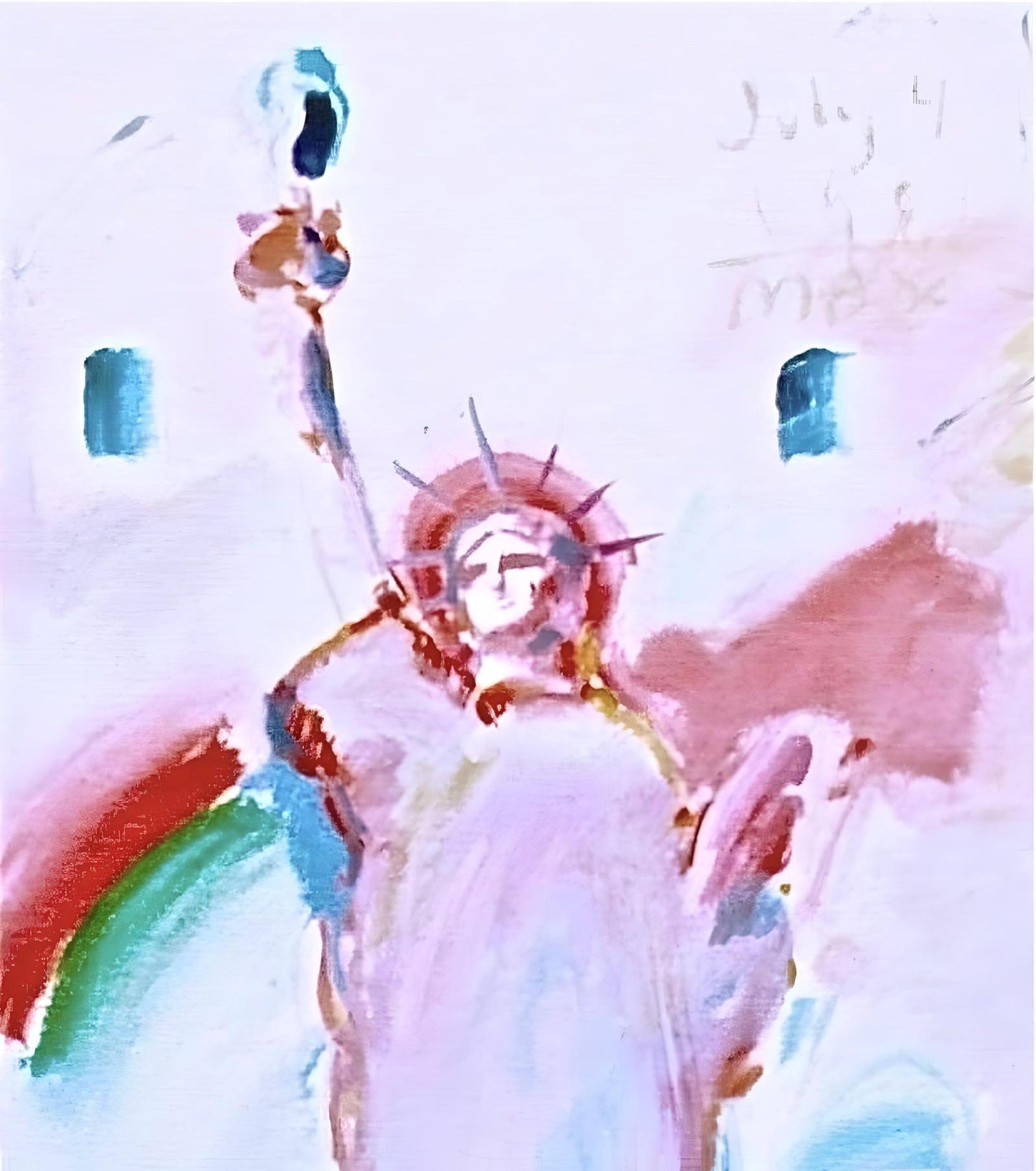 Peter Max, Statue Of Liberty Vii, Hand Signed, Official Lithograph