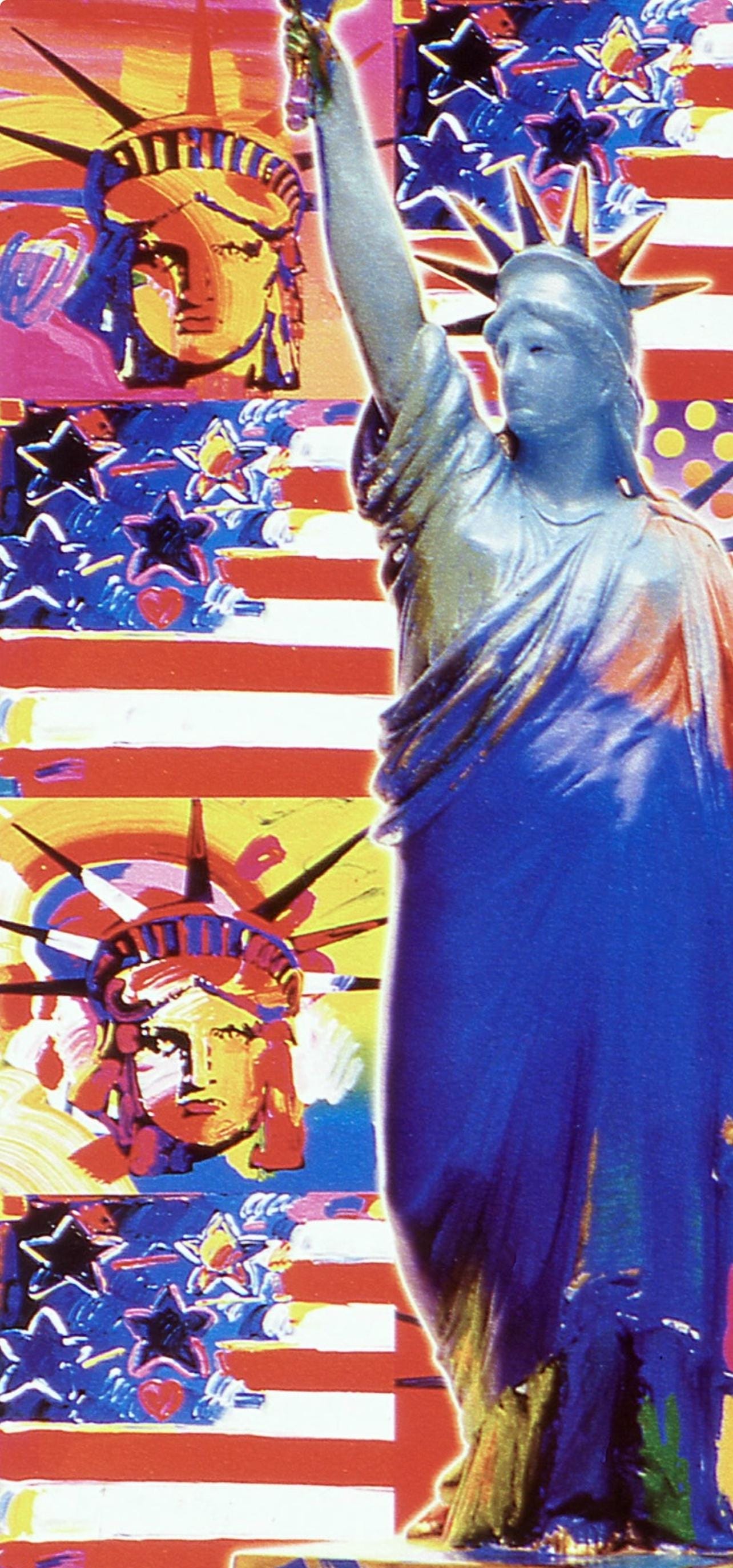 Peter Max, God Bless America, Hand Signed, Official Lithograph