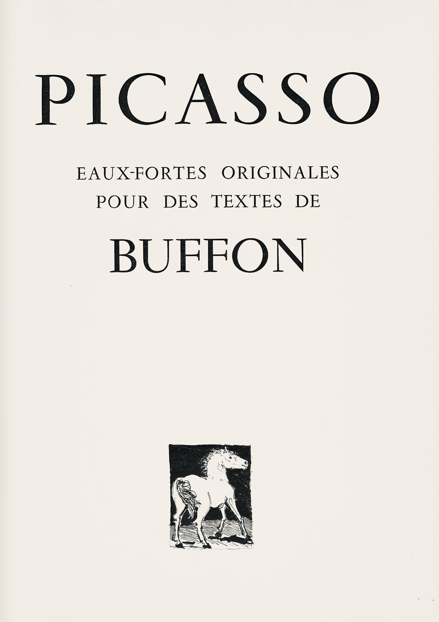 Pablo Picasso, Le Chat (The Cat) (Orozco P.82), Histoire Naturelle, Lithograph