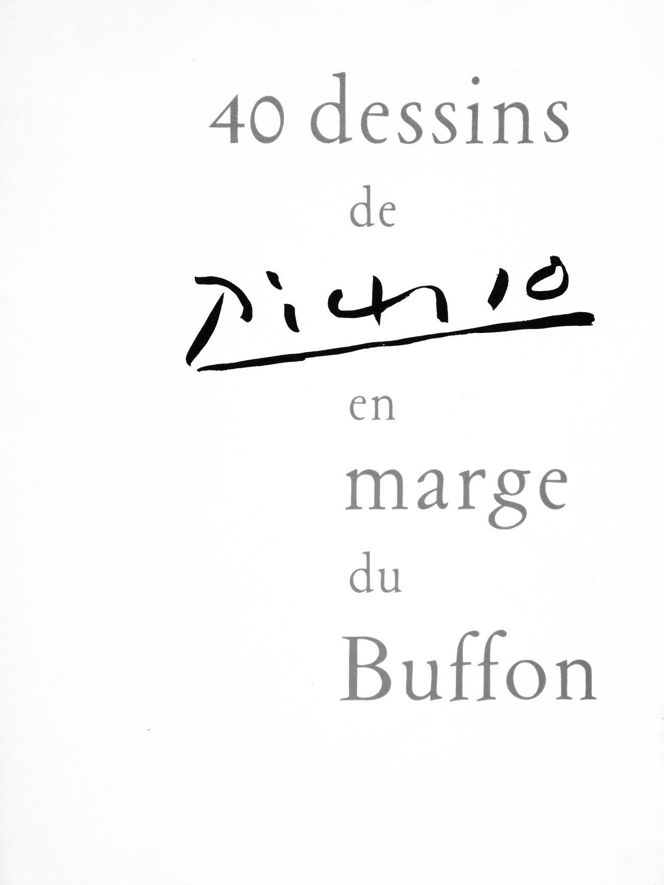 Pablo Picasso, Pigeon (Cramer 84; Johnson/Stein 77), 40 Dessins De Picasso En Marge Du Buffon,