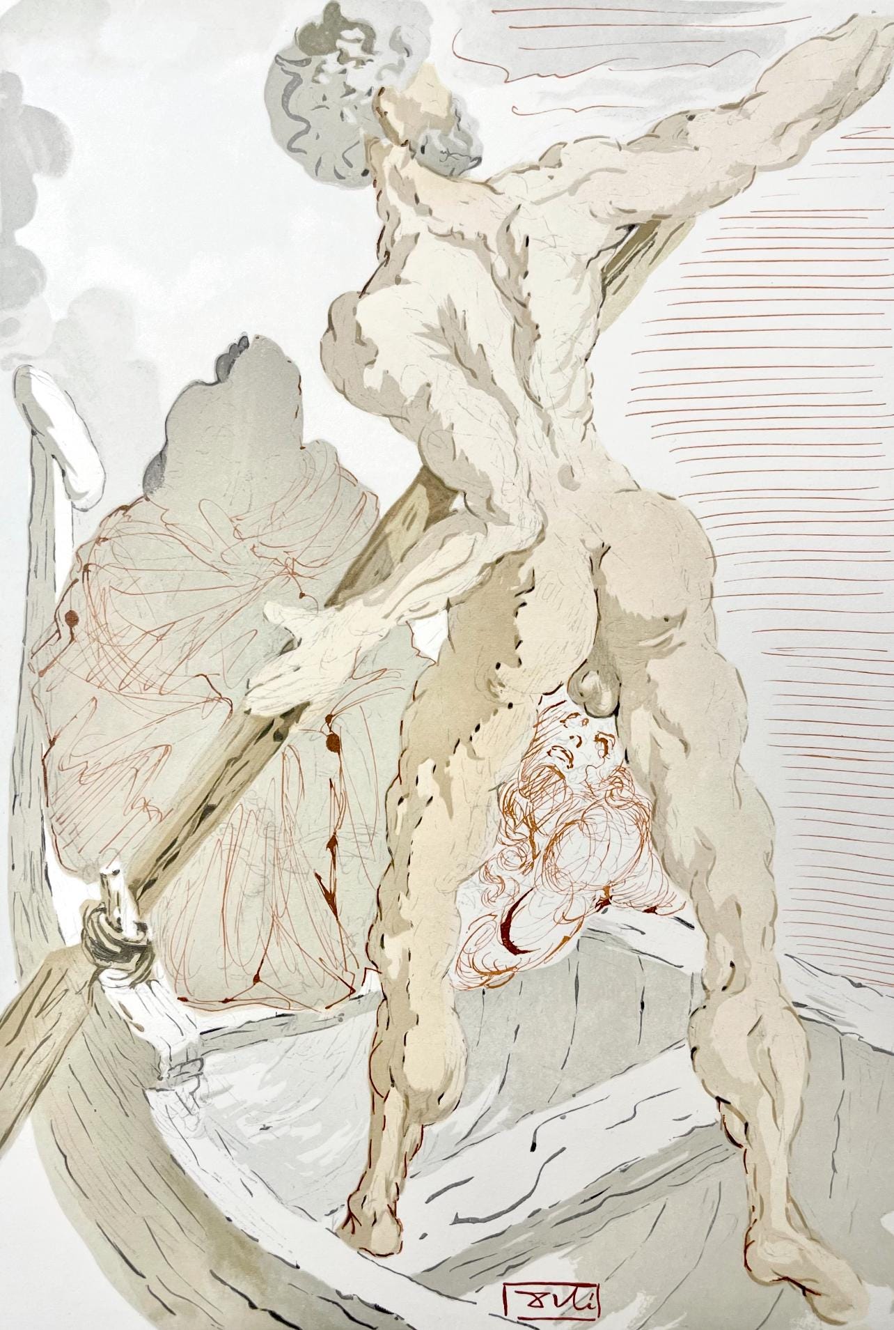 Salvador Dali, Hlle Iii (Michler/Lpsinger 1039-1138; Field 189-200), Die Gttliche Komdie, Signed,