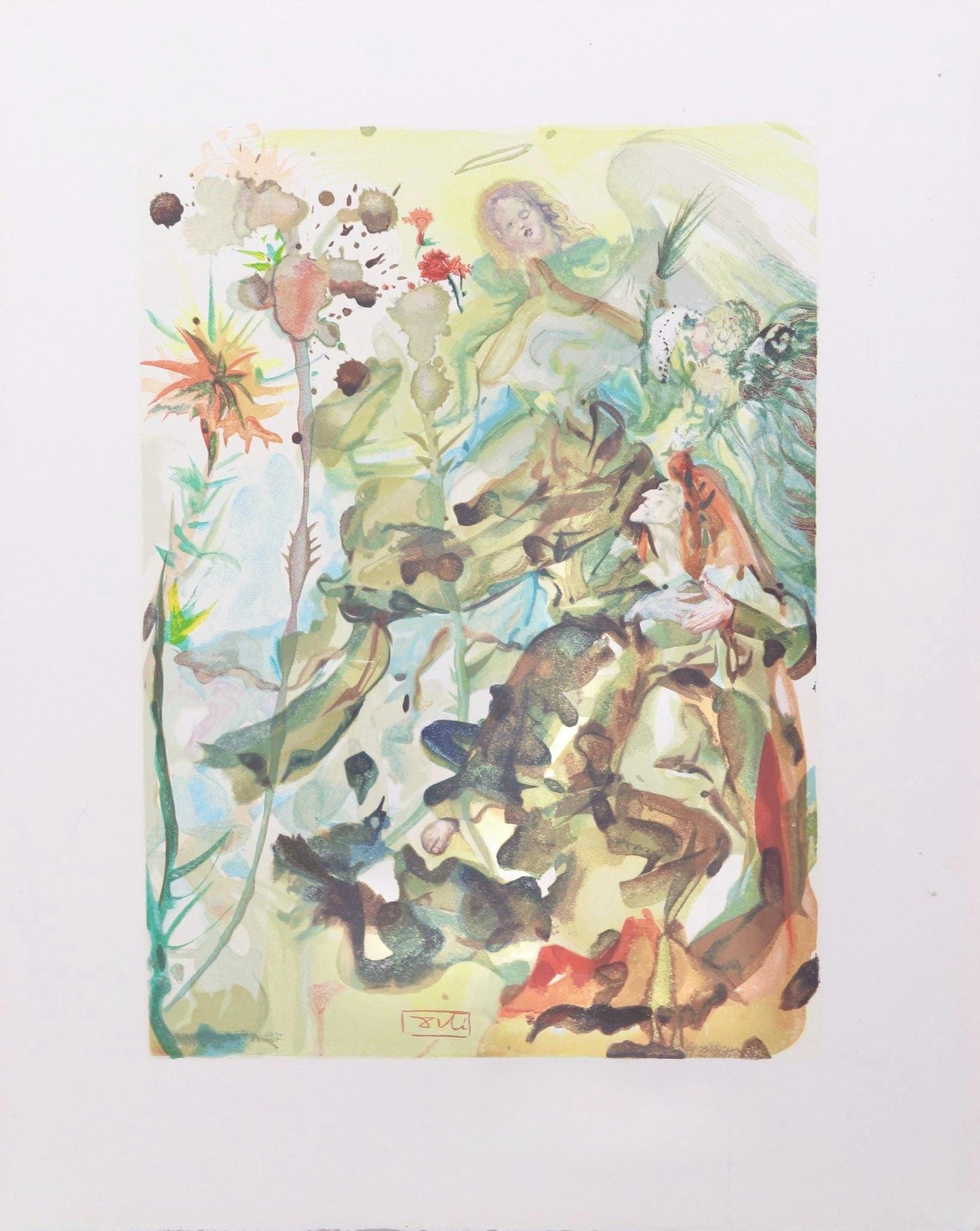 Salvador Dali, Paradies Xxv (Michler/Lpsinger 1039-1138; Field 189-200), Die Gttliche Komdie,