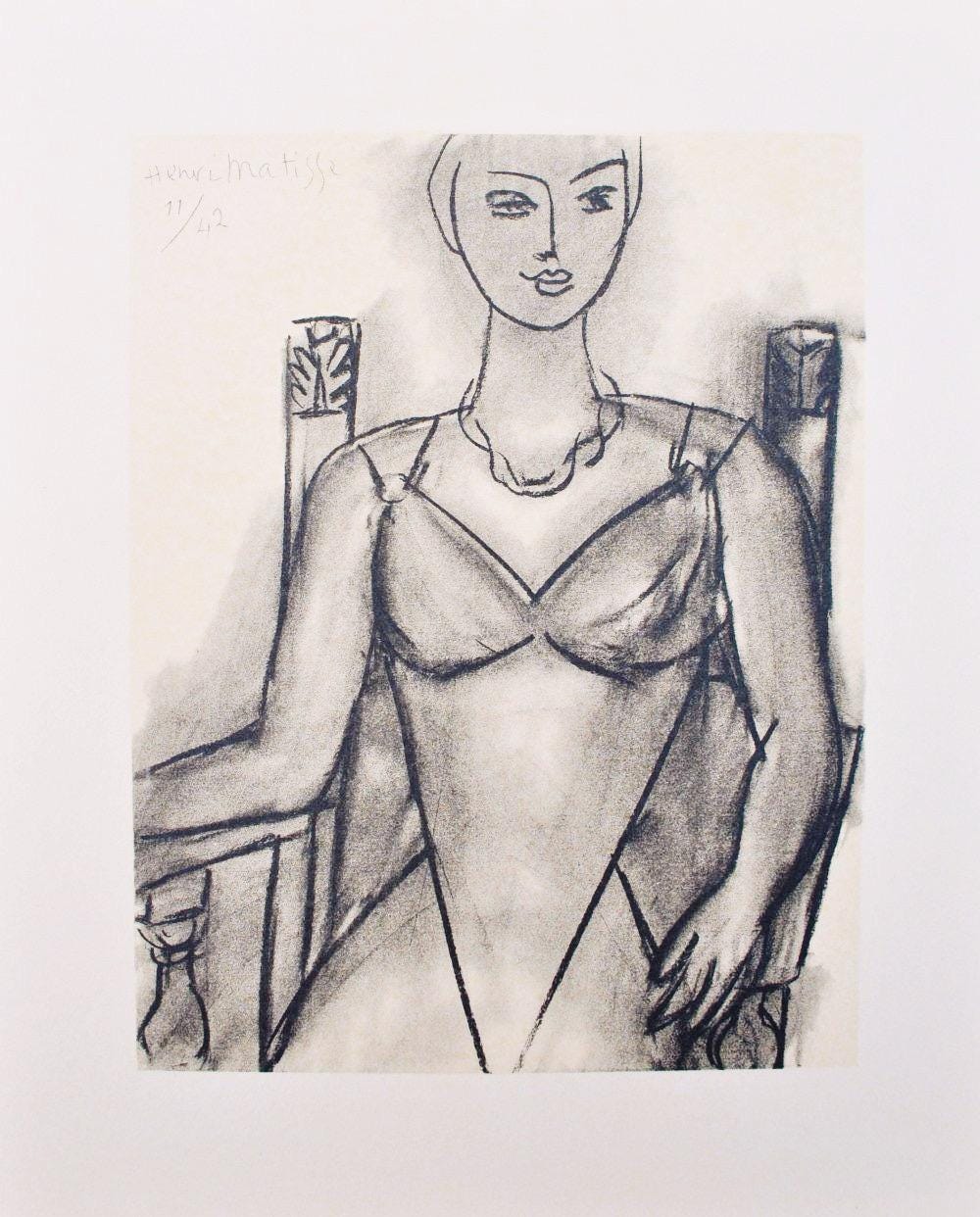 Henri Matisse, Mademoiselle M.A., Portraits Par Henri Matisse, Hliogravure