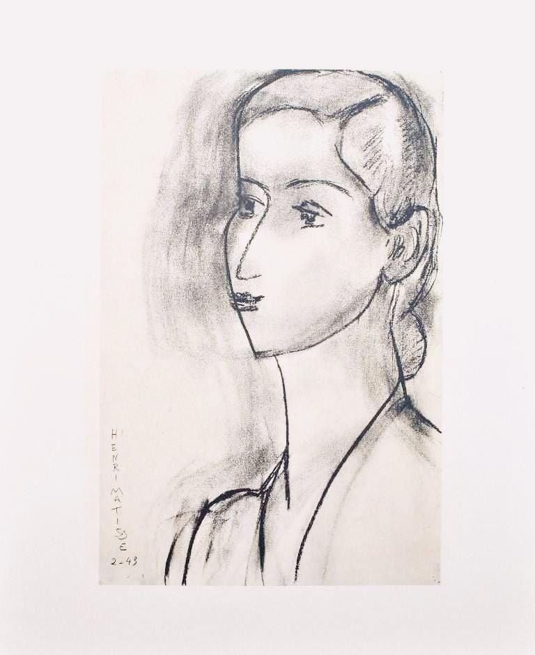 Henri Matisse, Mademoiselle J.Leriche, Portraits Par Henri Matisse, Hliogravure