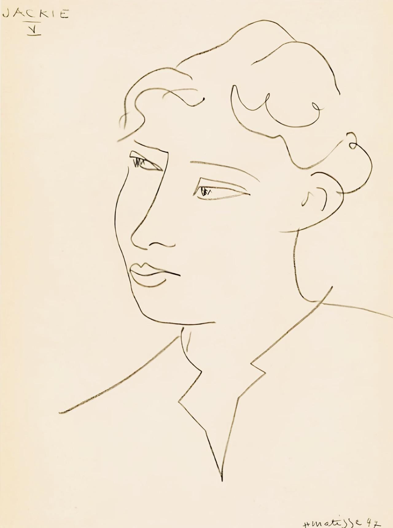 Henri Matisse, Mademoiselle Jacqueline Matisse, Portraits Par Henri Matisse, Hliogravure