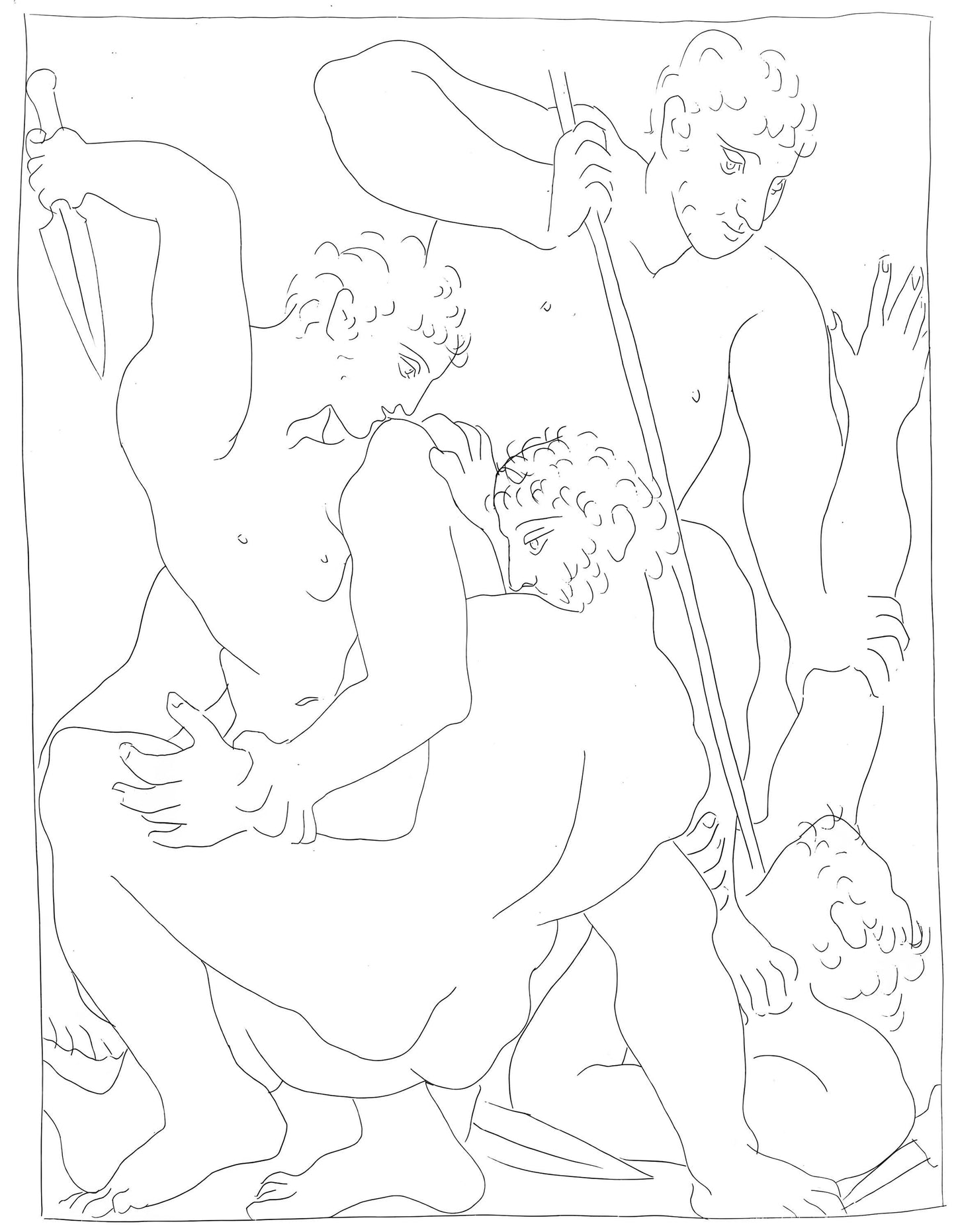 Pablo Picasso, Combat Pour Andromde Entre Perse Et Phine, Les Mtamorphoses, Lithograph