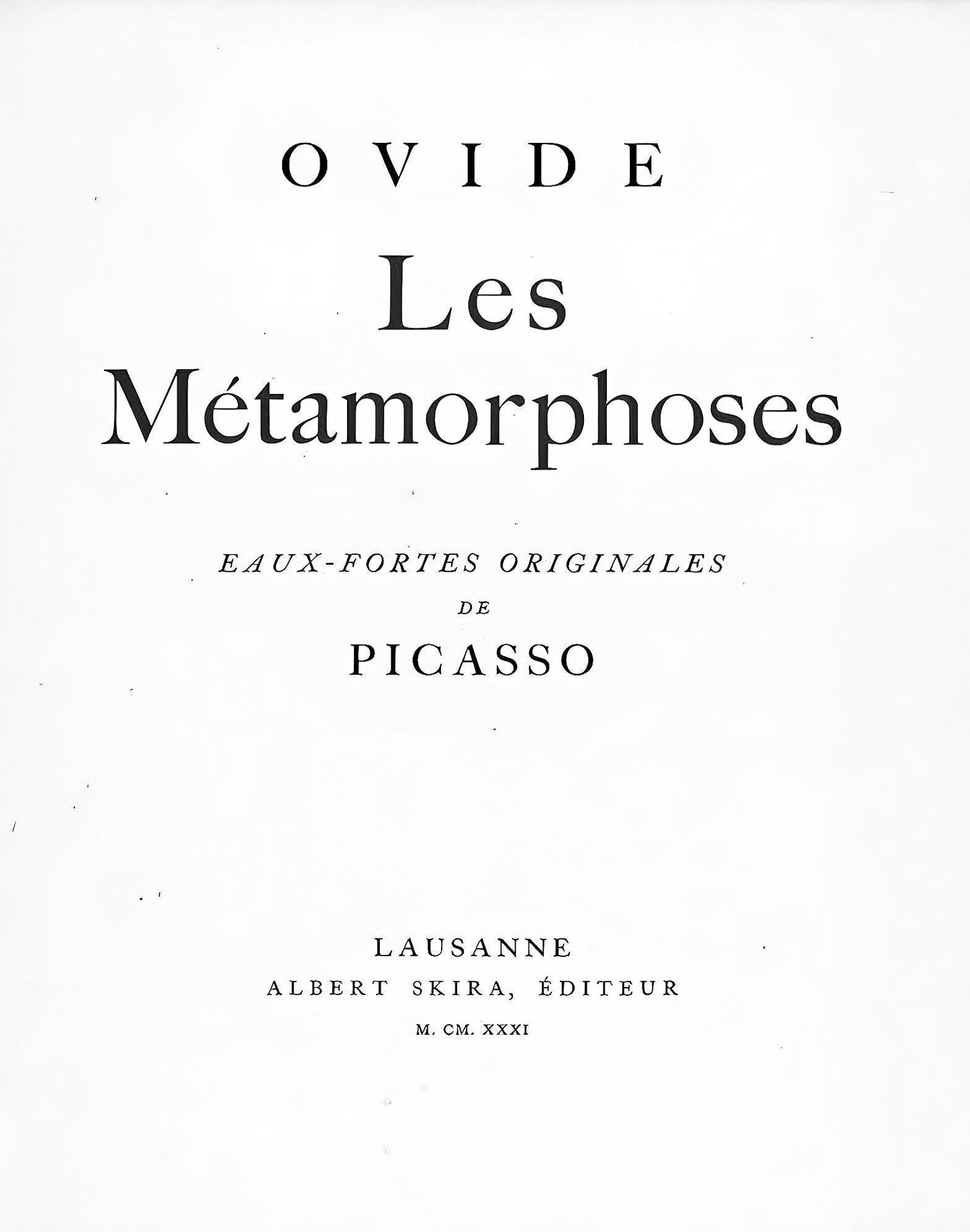Pablo Picasso, Quatre Femmes En Fuite, Les Mtamorphoses, Lithograph