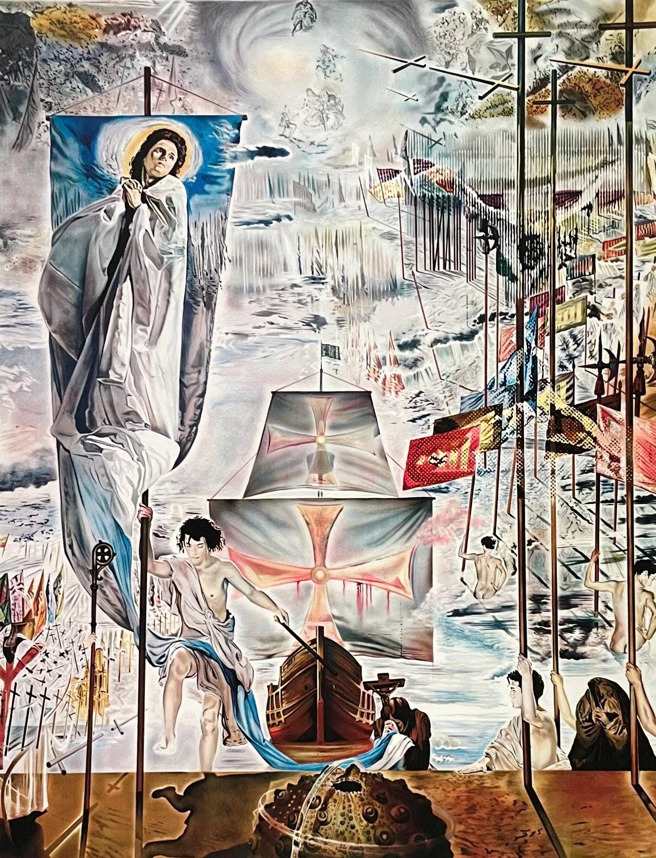 Salvador Dali, La Dcouverte De L'Amrique Par Christophe Colomb, Fac-Smile Signed, Archival Pigment