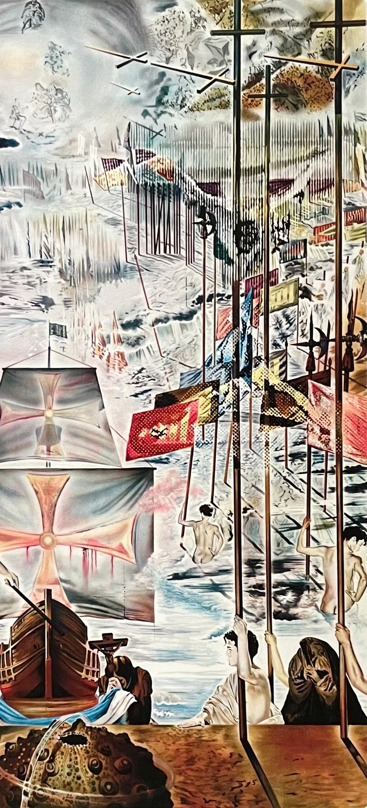 Salvador Dali, La Dcouverte De L'Amrique Par Christophe Colomb, Fac-Smile Signed, Archival Pigment
