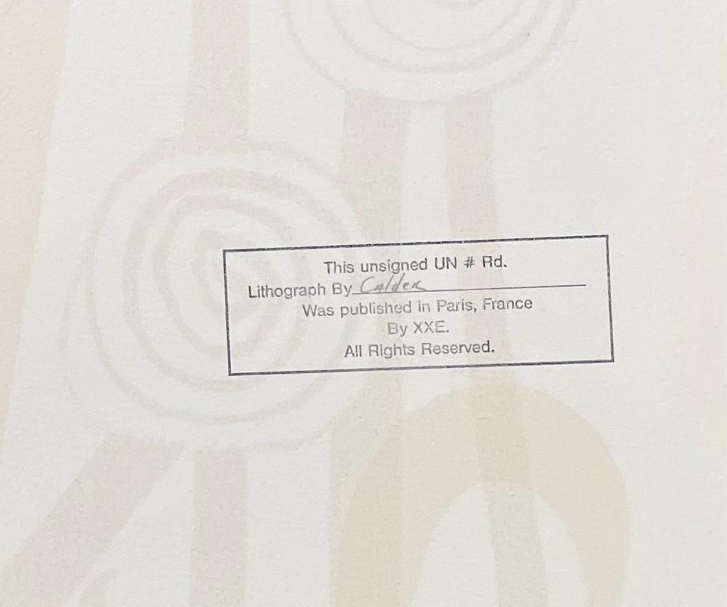 Alexander Calder, Composition, Magie Eolienne, Socit Internationale D'Art Xxe Sicle, Lithograph