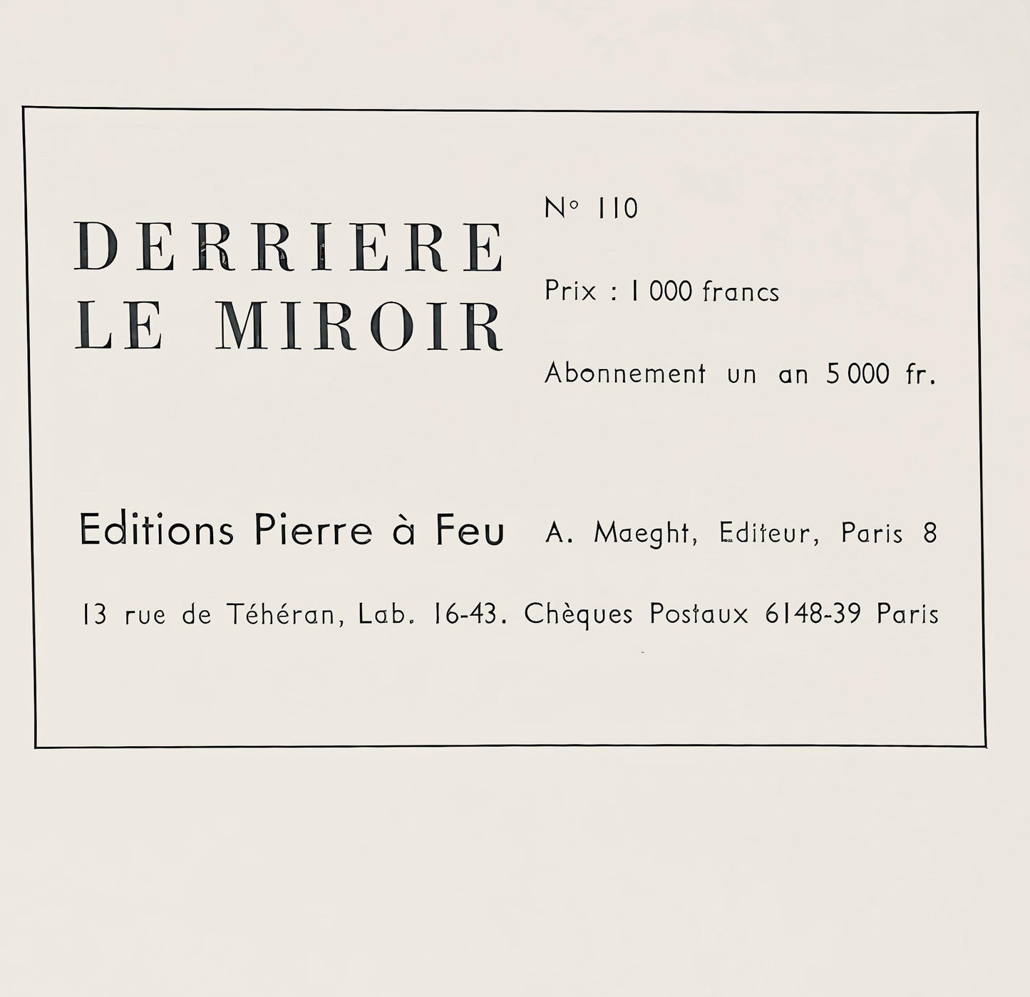 Ellsworth Kelly, Composition (Axsom Ia), Derrire Le Miroir, Lithograph