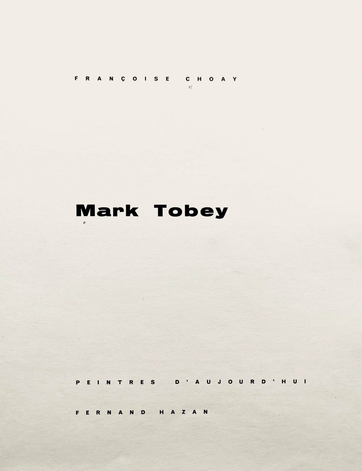 Hliogravure - Mark Tobey - Centre domin - Peintres d'aujourd'hui