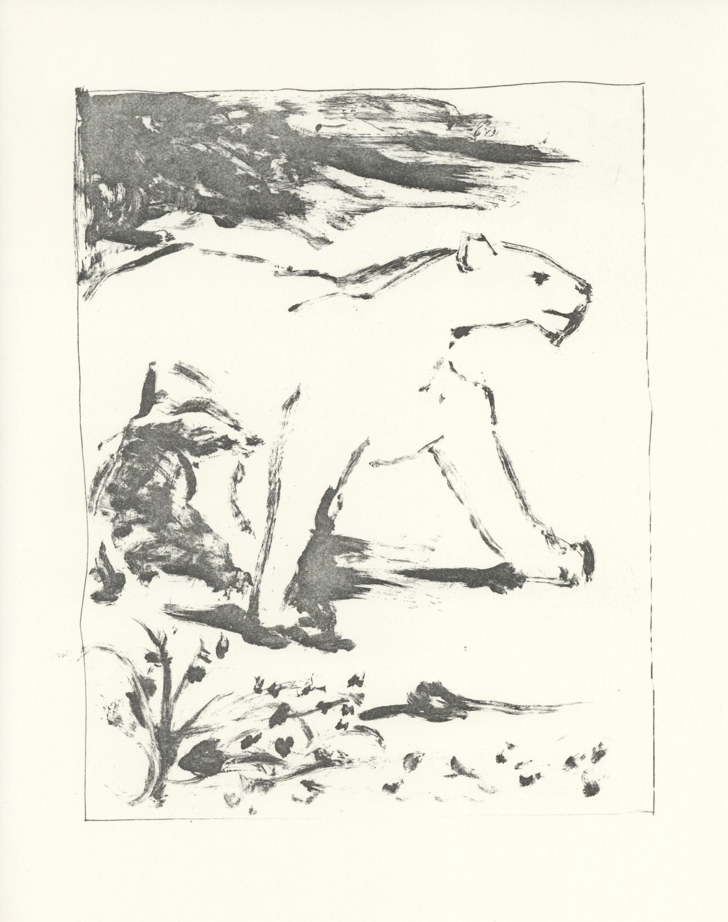 Pablo Picasso, La Lionne (The Lioness) (Orozco P.82), Histoire Naturelle, Lithograph