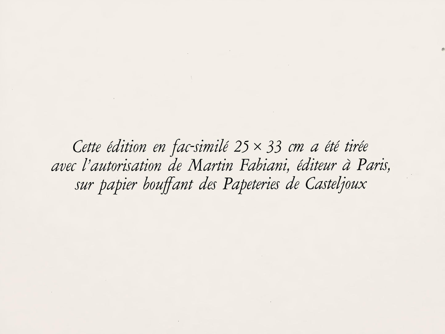 Pablo Picasso, Le Cheval (The Horse) (Orozco P.82), Histoire Naturelle, Lithograph