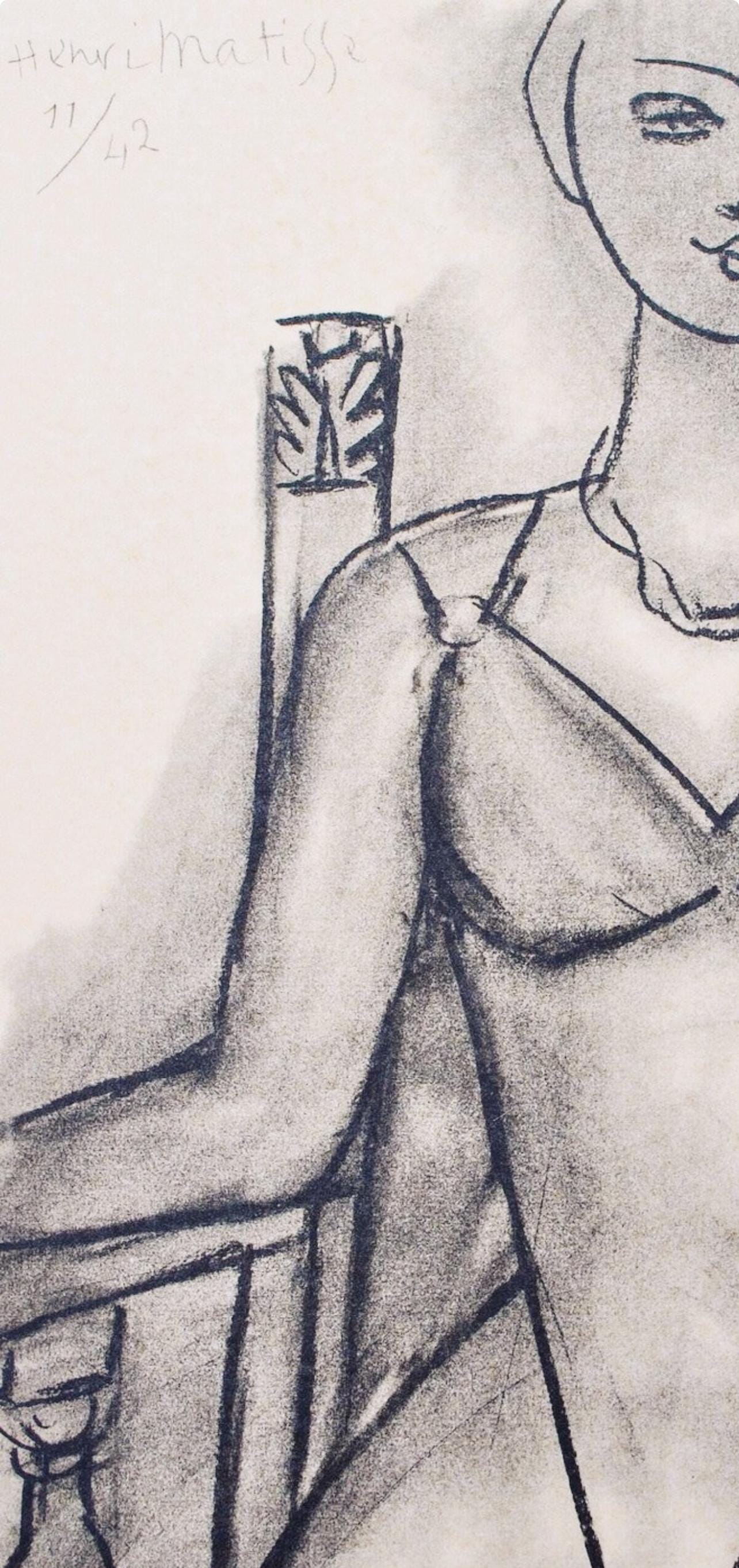 Henri Matisse, Mademoiselle M.A., Portraits Par Henri Matisse, Hliogravure