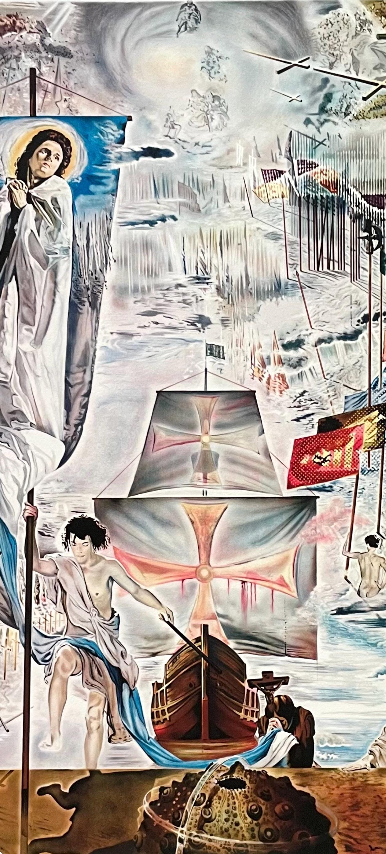 Salvador Dali, La Dcouverte De L'Amrique Par Christophe Colomb, Fac-Smile Signed, Archival Pigment
