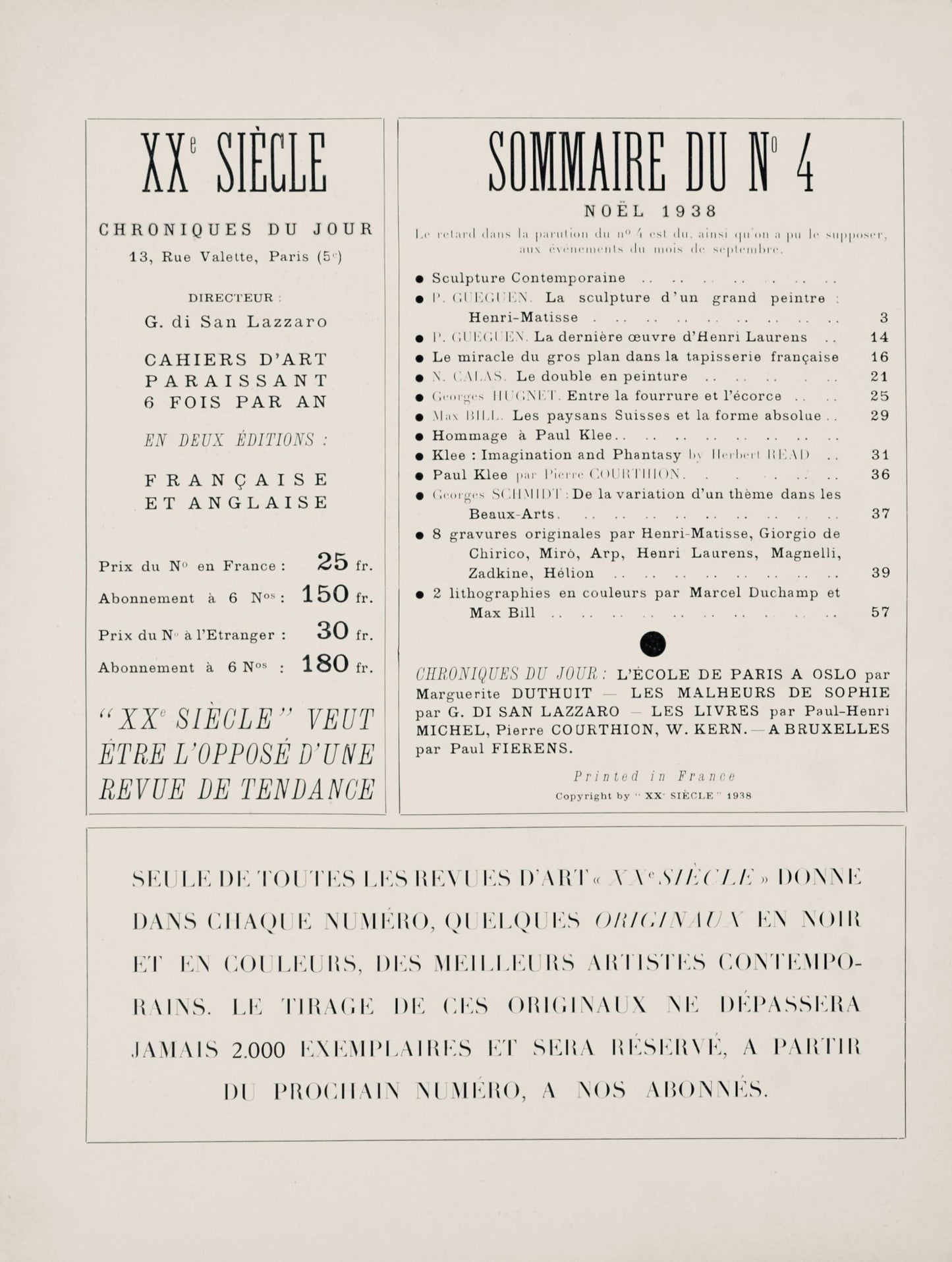 Ossip Zadkine, Composition, Socit Internationale D'Art Xxe Sicle, Linocut