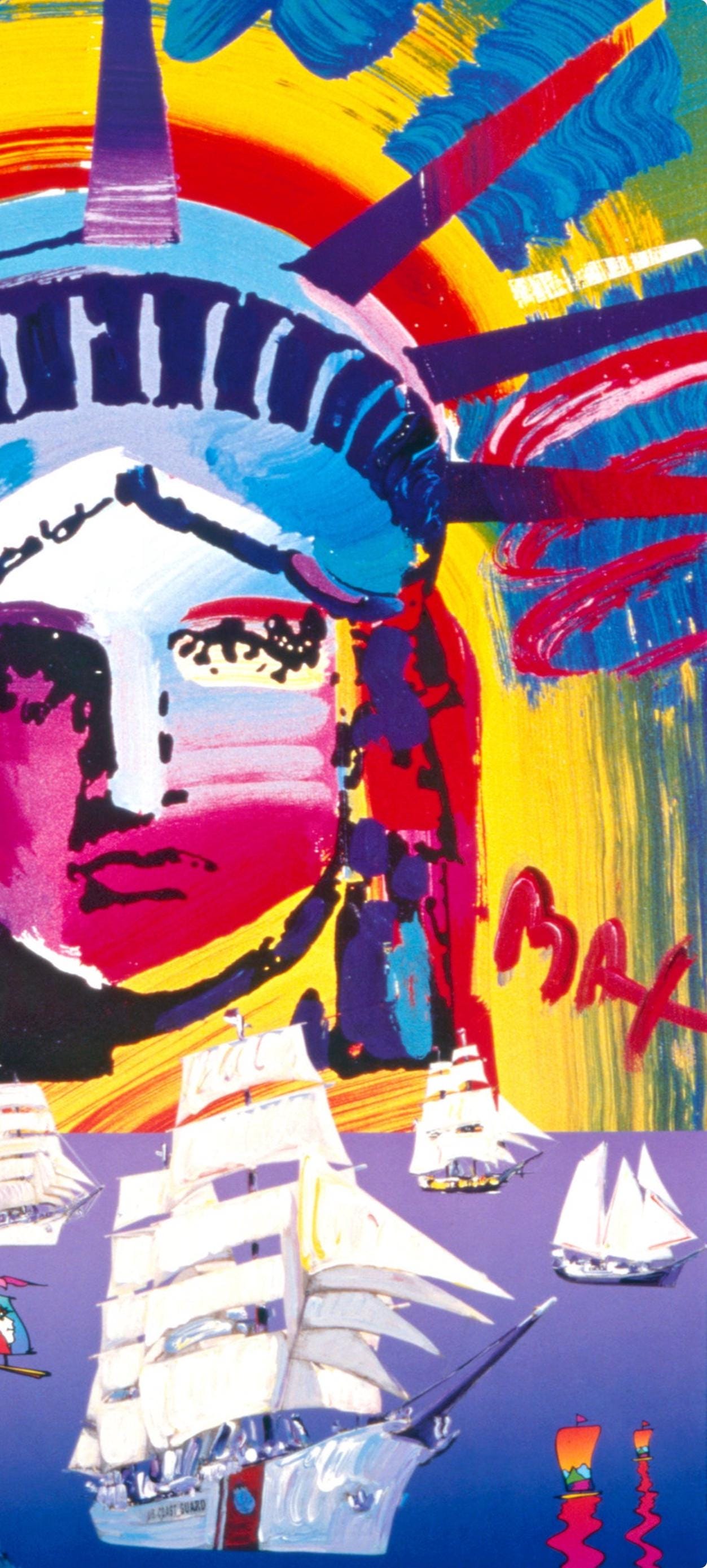 Peter Max, Opsail, 2000, Hand Signed, Official Edition Offset Lithograph