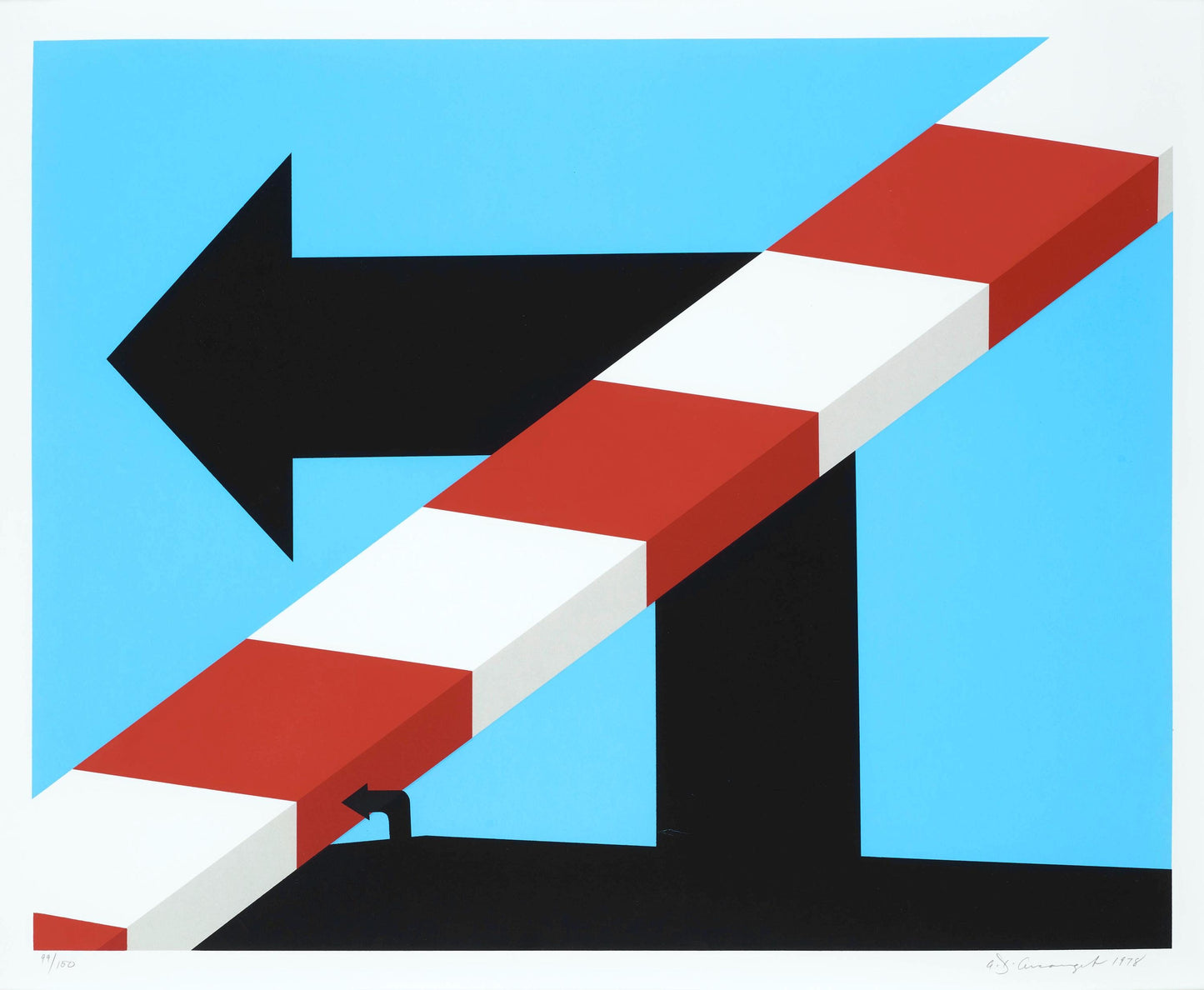 Allan D'Arcangelo, U.S. Highway #1, Signed, Silkscreen
