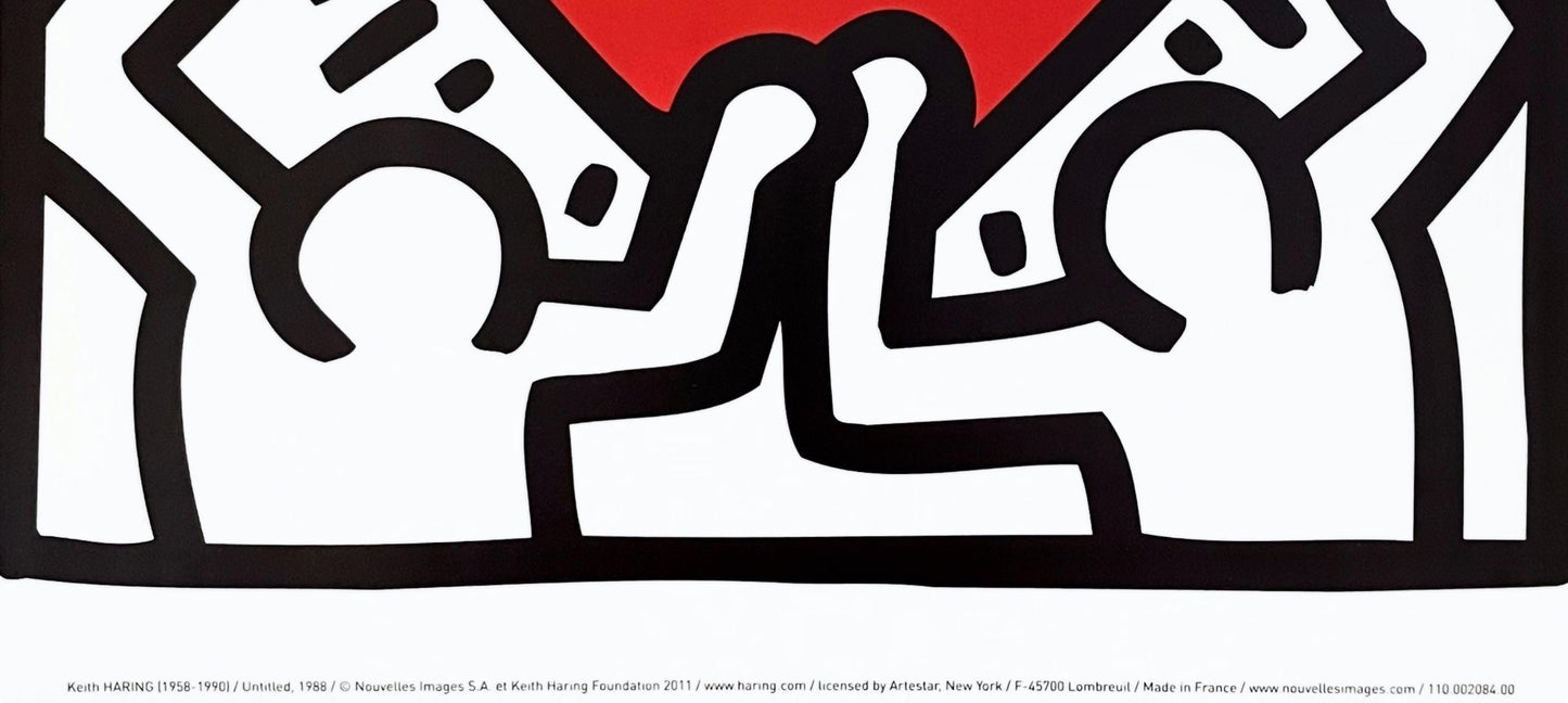 Keith Haring, Untitled 1988, Official Edition Offset Lithograph