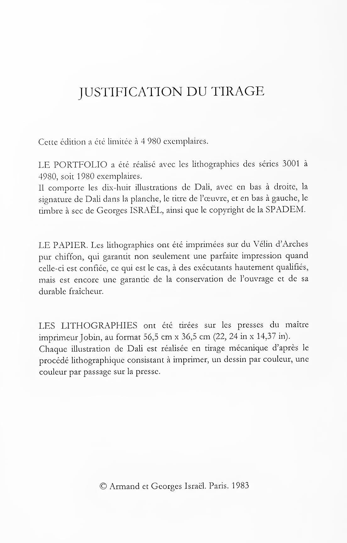 Salvador Dali, Le Cheval De Labeur, Les Chevaux De Dali, Fac-Simile Signed, Lithograph (After)