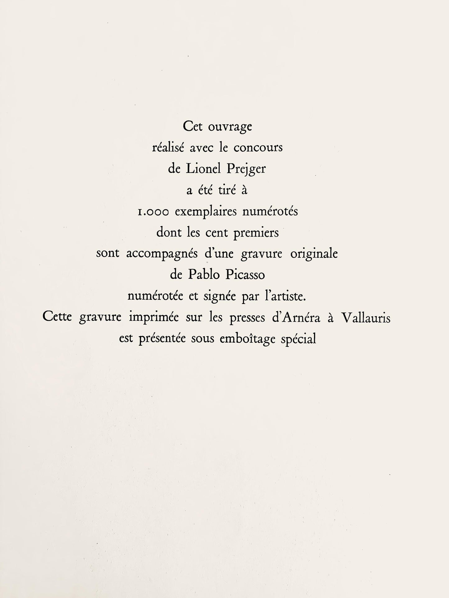 Pablo Picasso, Andr Villers, Le Corrigan Du Littoral (Cramer 115), Diurnes, Dcoupages Et