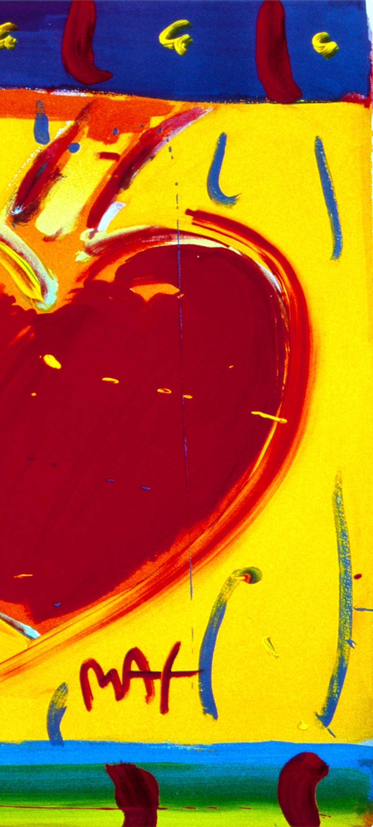 Official Edition Offset Lithograph - Peter Max - Lotta Love - 1998 - Hand Signed