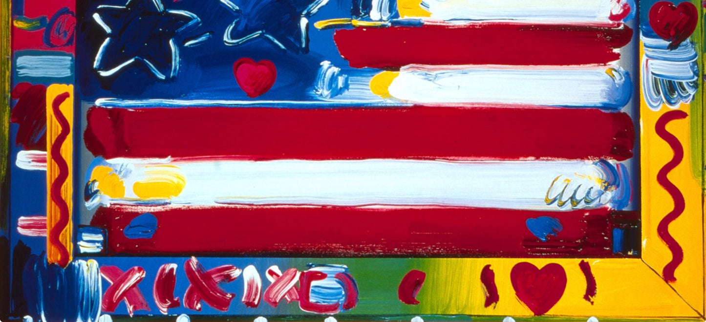 Peter Max, America, 2000, 1999, Hand Signed, Official Edition Offset Lithograph