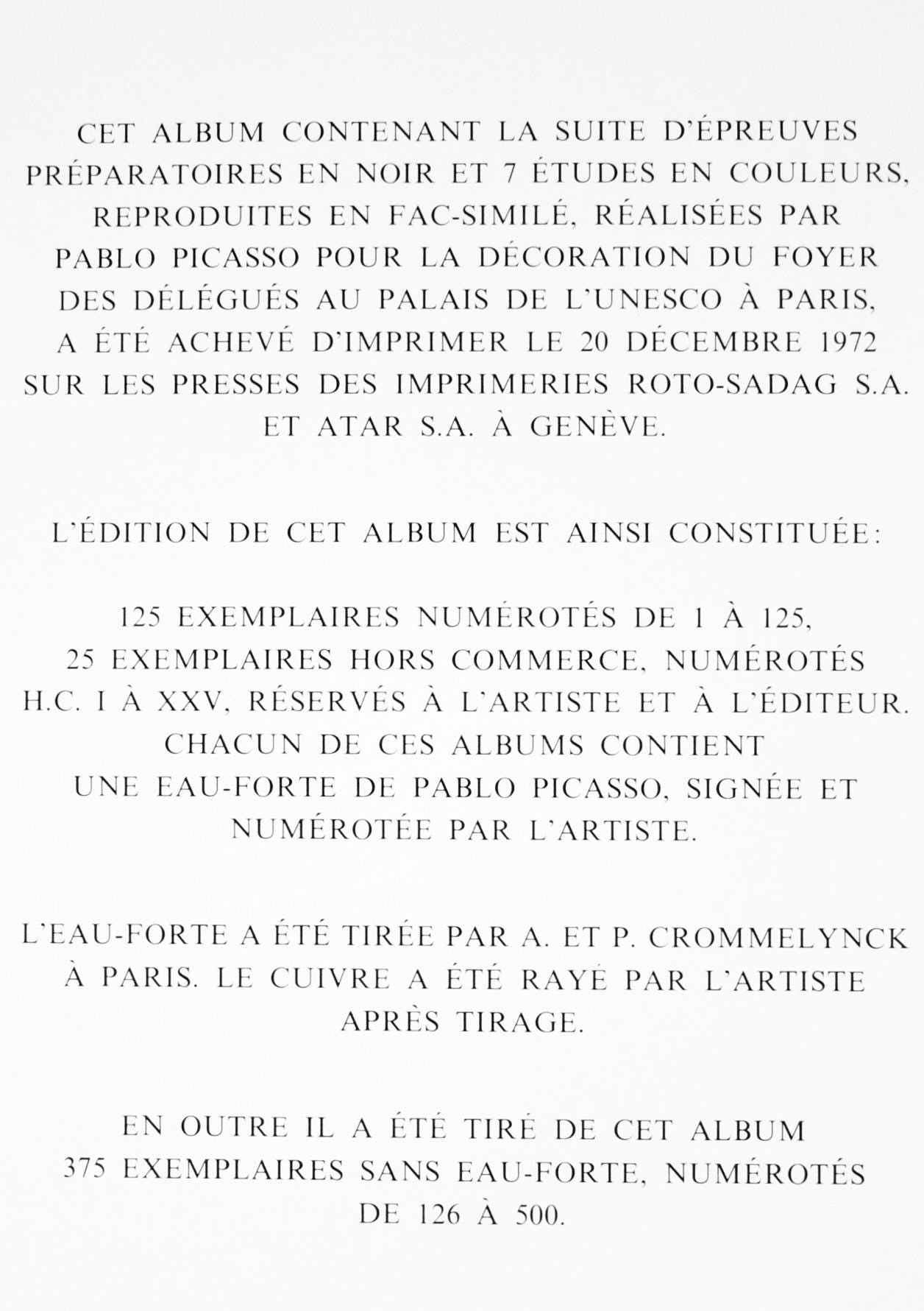 Pablo Picasso, 7.1.58. Iv (Cramer 155), La Chute D'Icare, Hliogravure