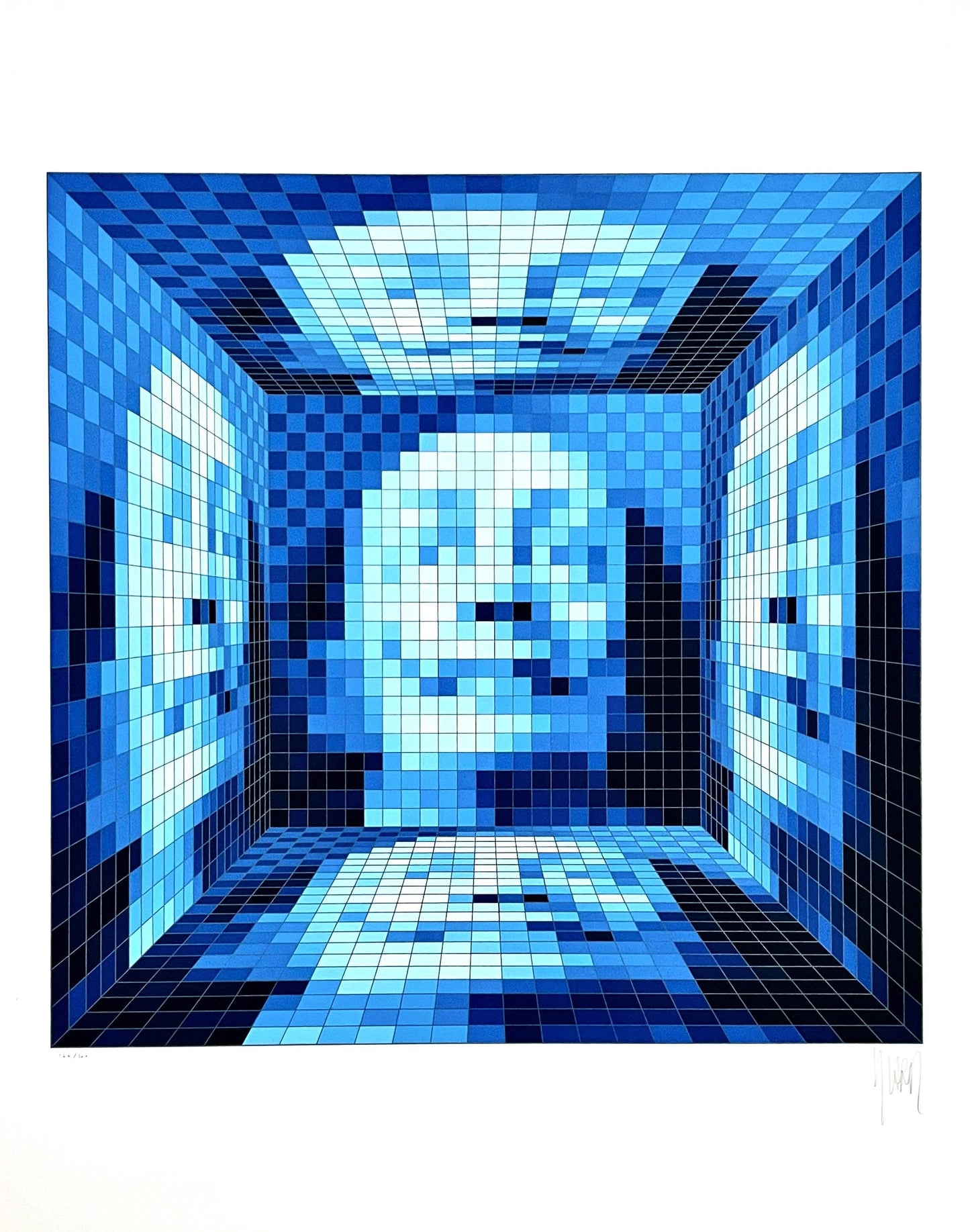 Jean-Pierre Vasarely-Yvaral, Dali Digitalis V, Silkscreen