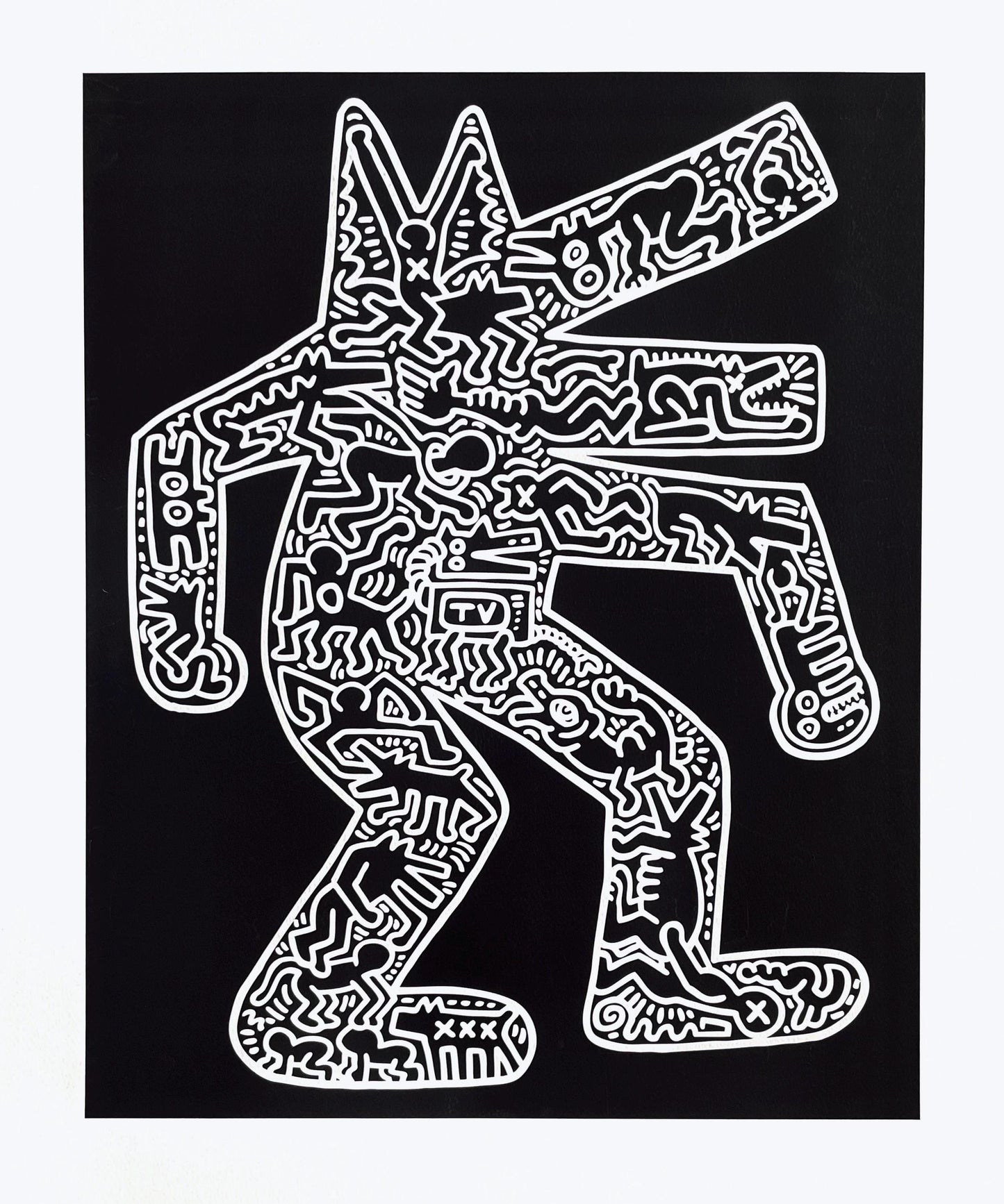 Keith Haring, Dog, Official Edition Silkscreen