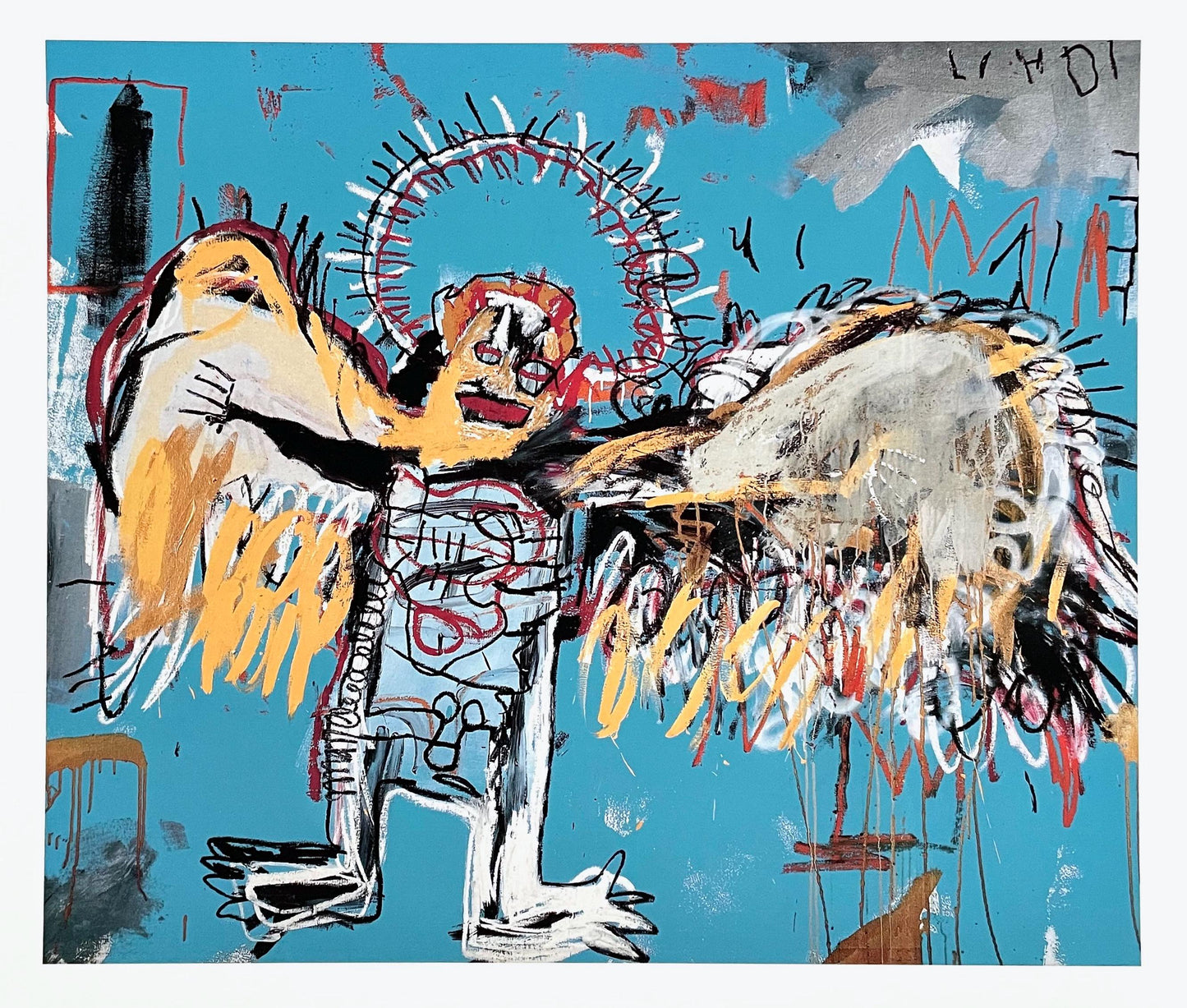 Jean-Michel Basquiat, Fallen Angel, Official Edition Archival Pigment Print